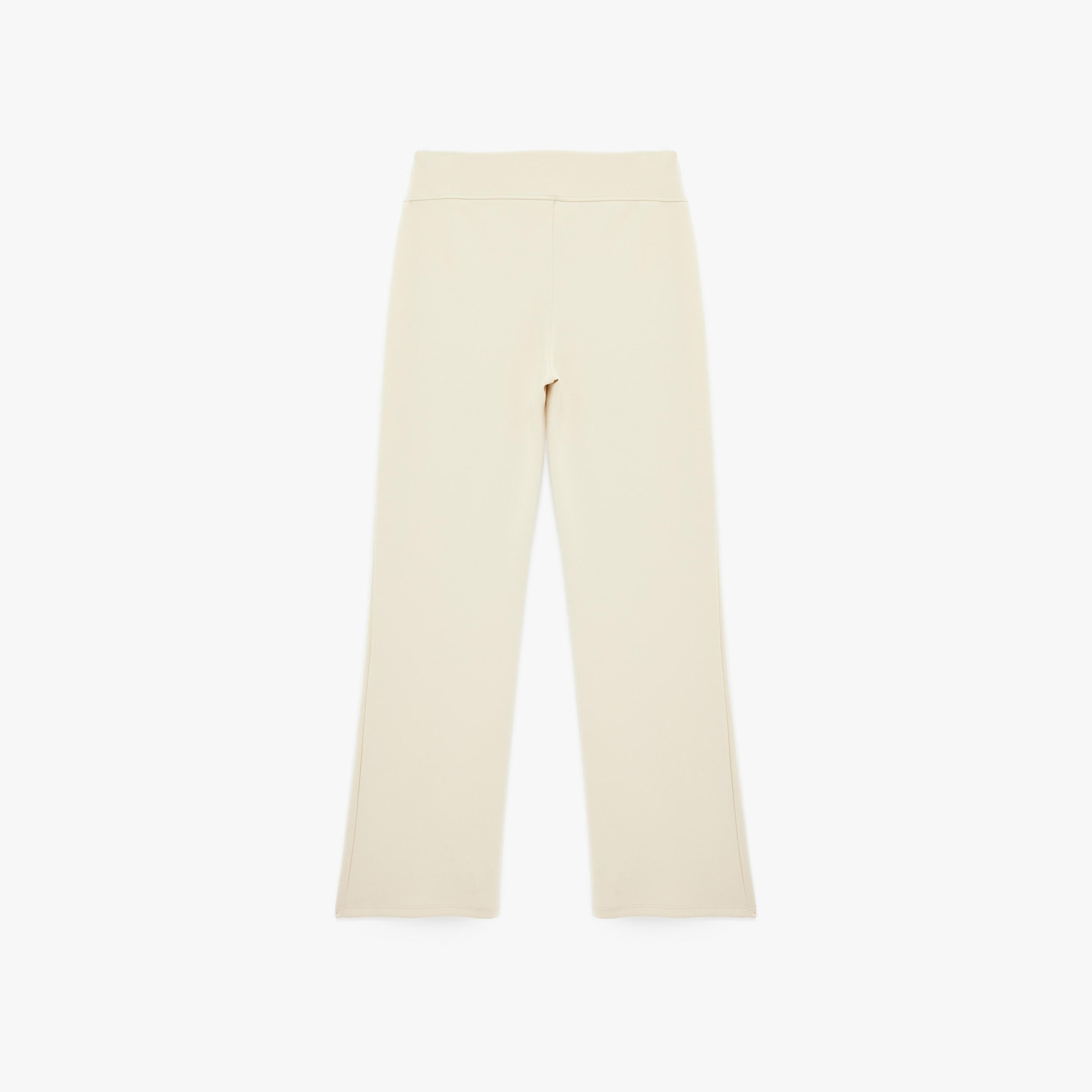 KOTON Cream Plain Modal Wide Leg Women's Trousers-women-clothing-bottoms-trousers-image-5