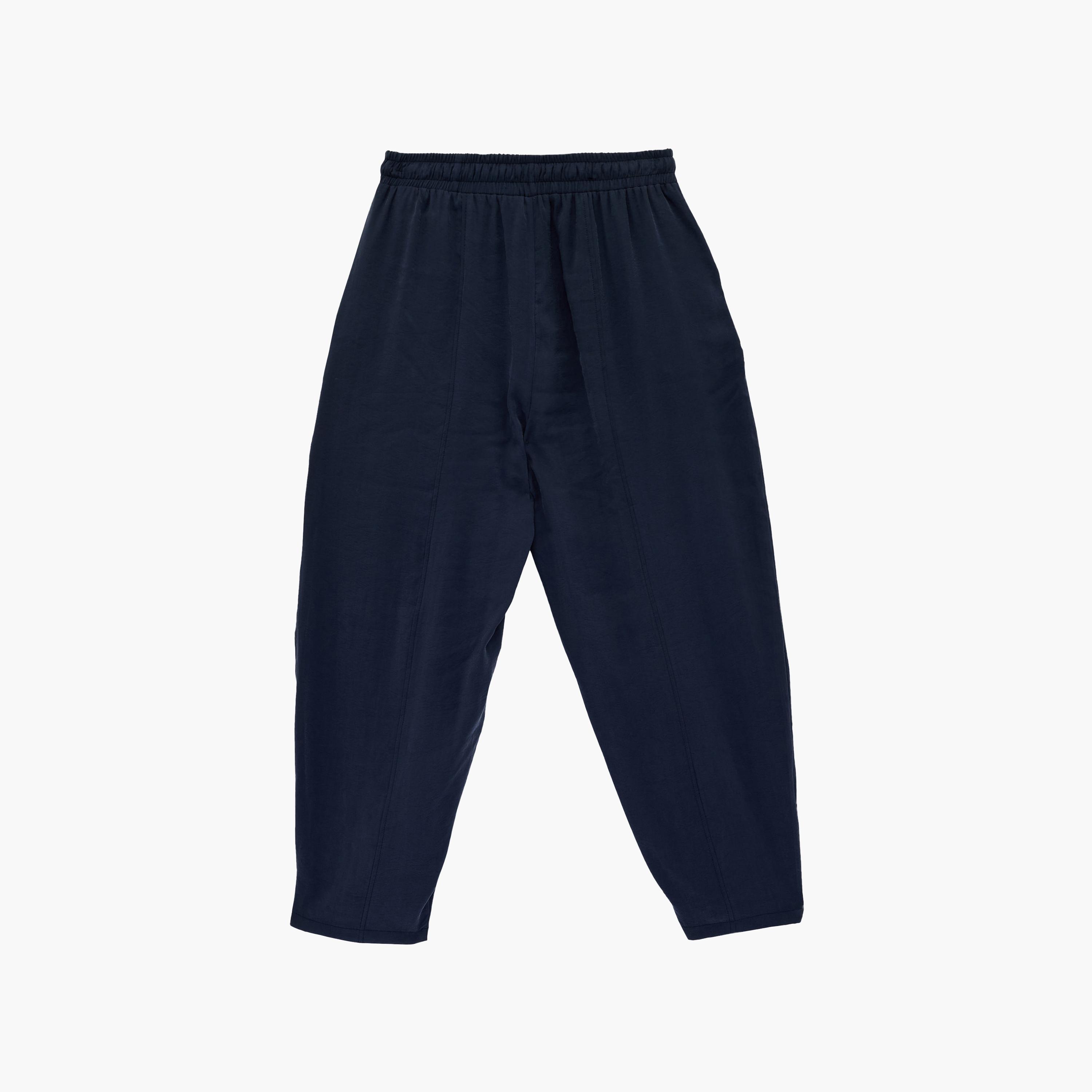 KOTON Plain Elasticated Waist Barrel Women's Trousers-women-clothing-bottoms-trousers-image-7
