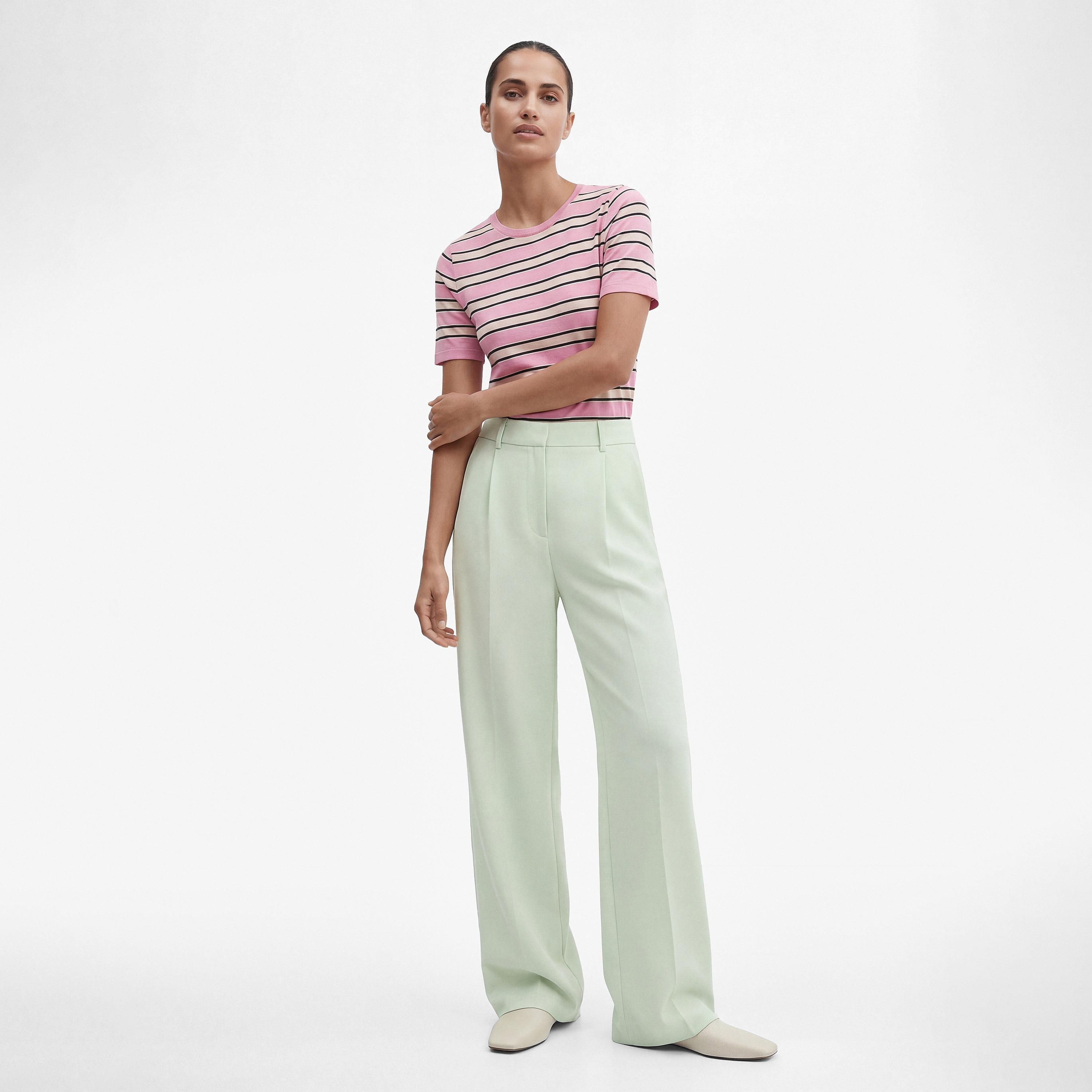 KOTON Plain Hook and Bar Wide Leg Women's Trousers-women-clothing-bottoms-trousers-image-2