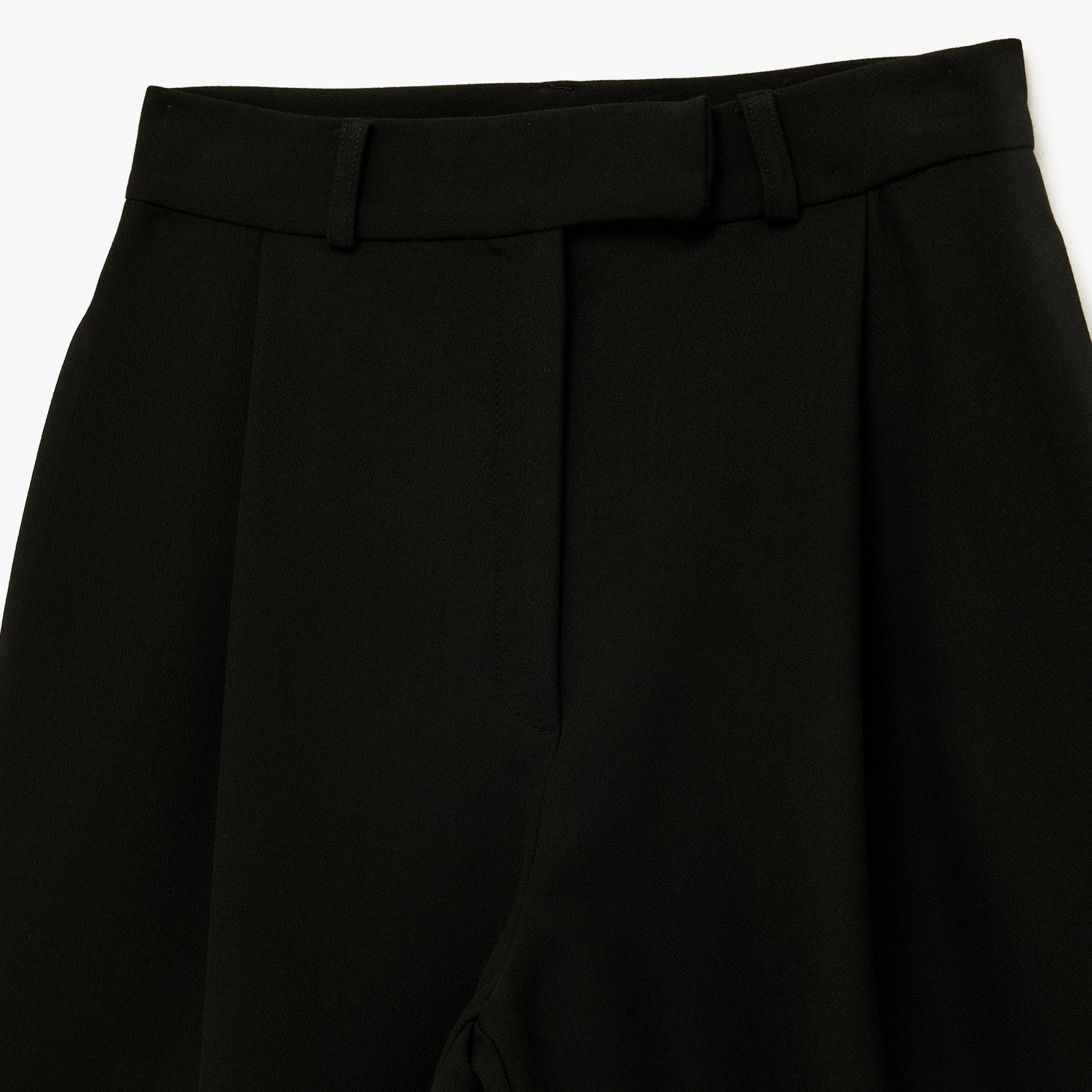 KOTON Black Plain Hook and Bar Barrel Women's Trousers-women-clothing-bottoms-trousers-image-6