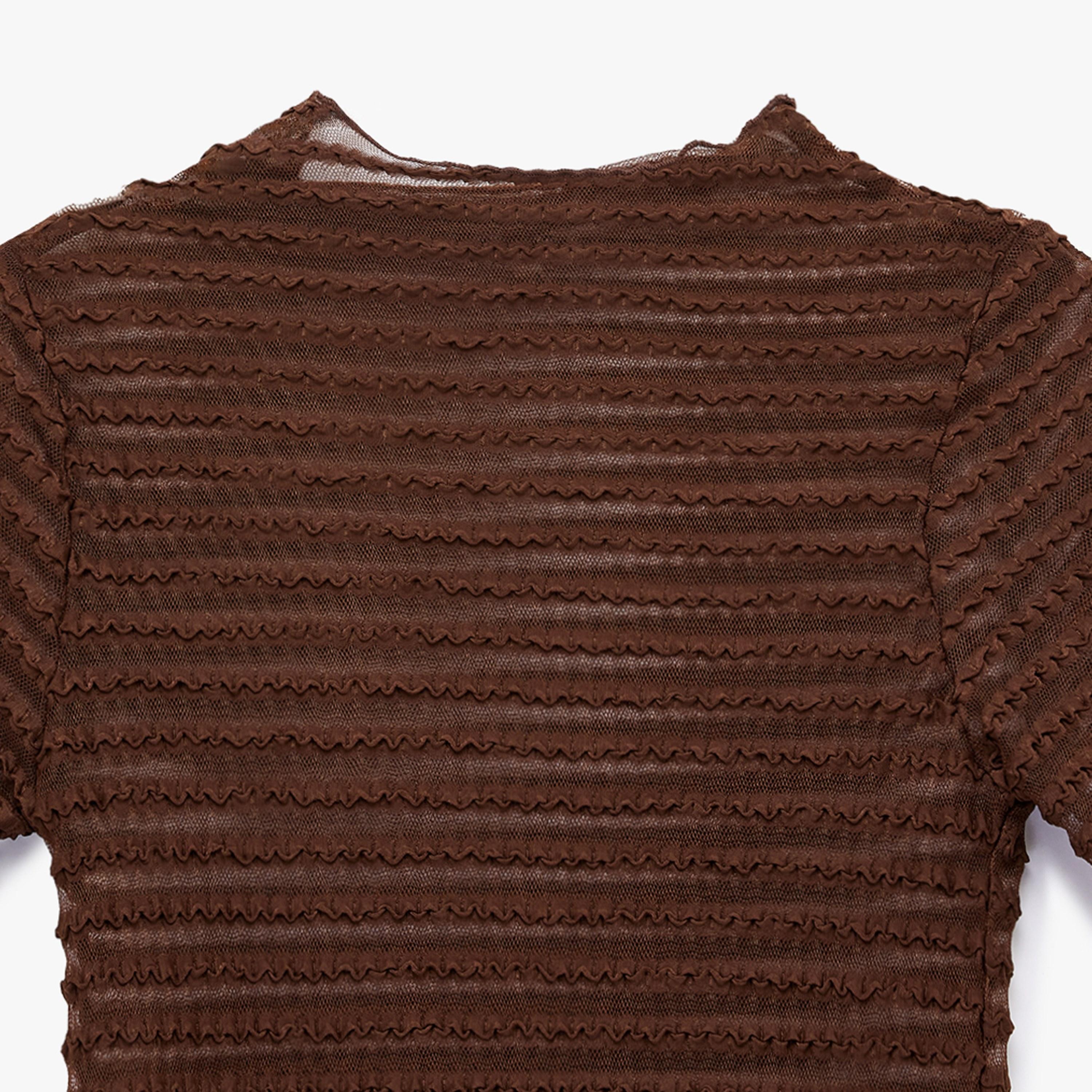 KOTON Sheer Crinkled Women's Top-women-clothing-shirtsandblouses-blouses-image-5