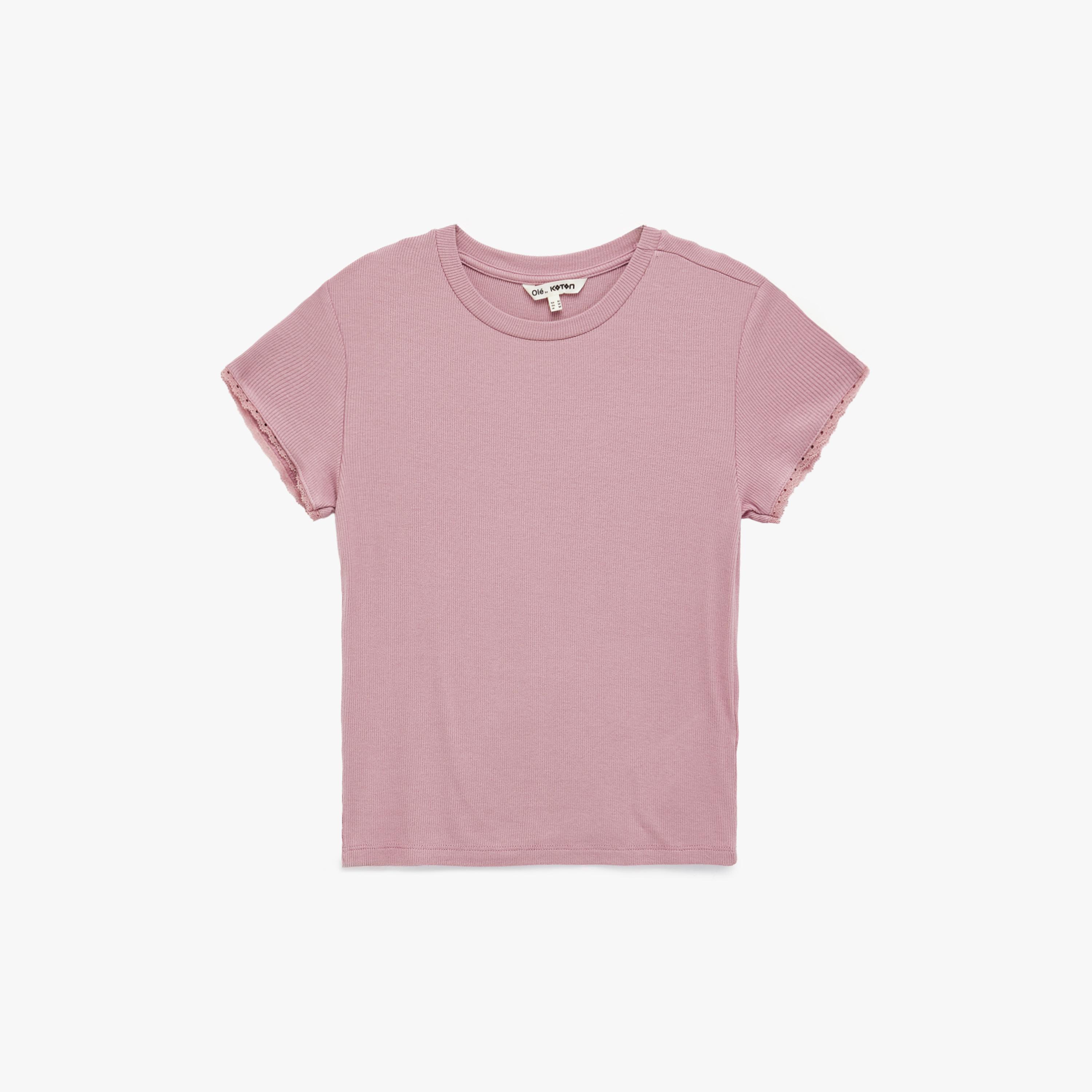 تي شيرت نسائي من كوتون - وردي-women-clothing-tshirts-image-4