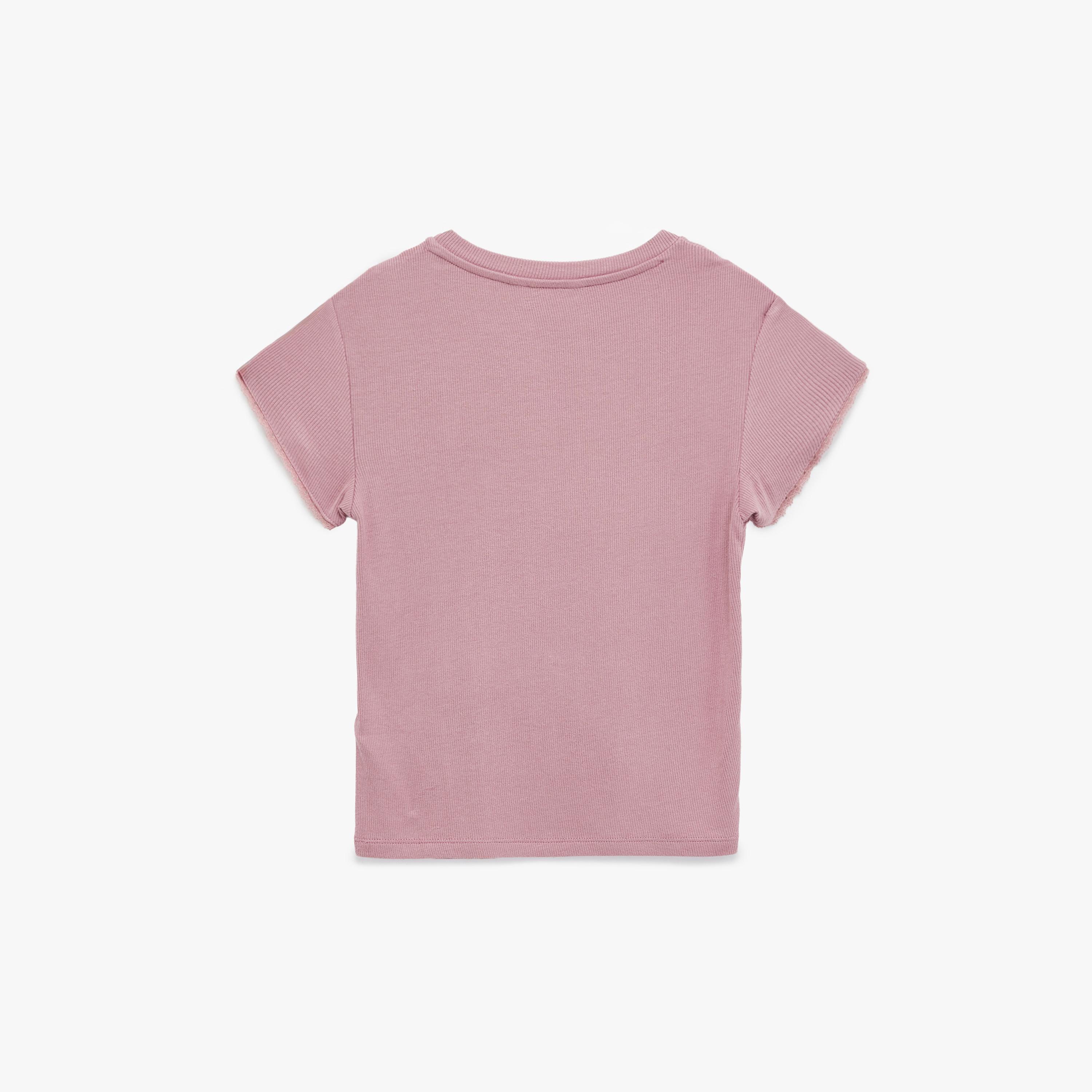 تي شيرت نسائي من كوتون - وردي-women-clothing-tshirts-image-5