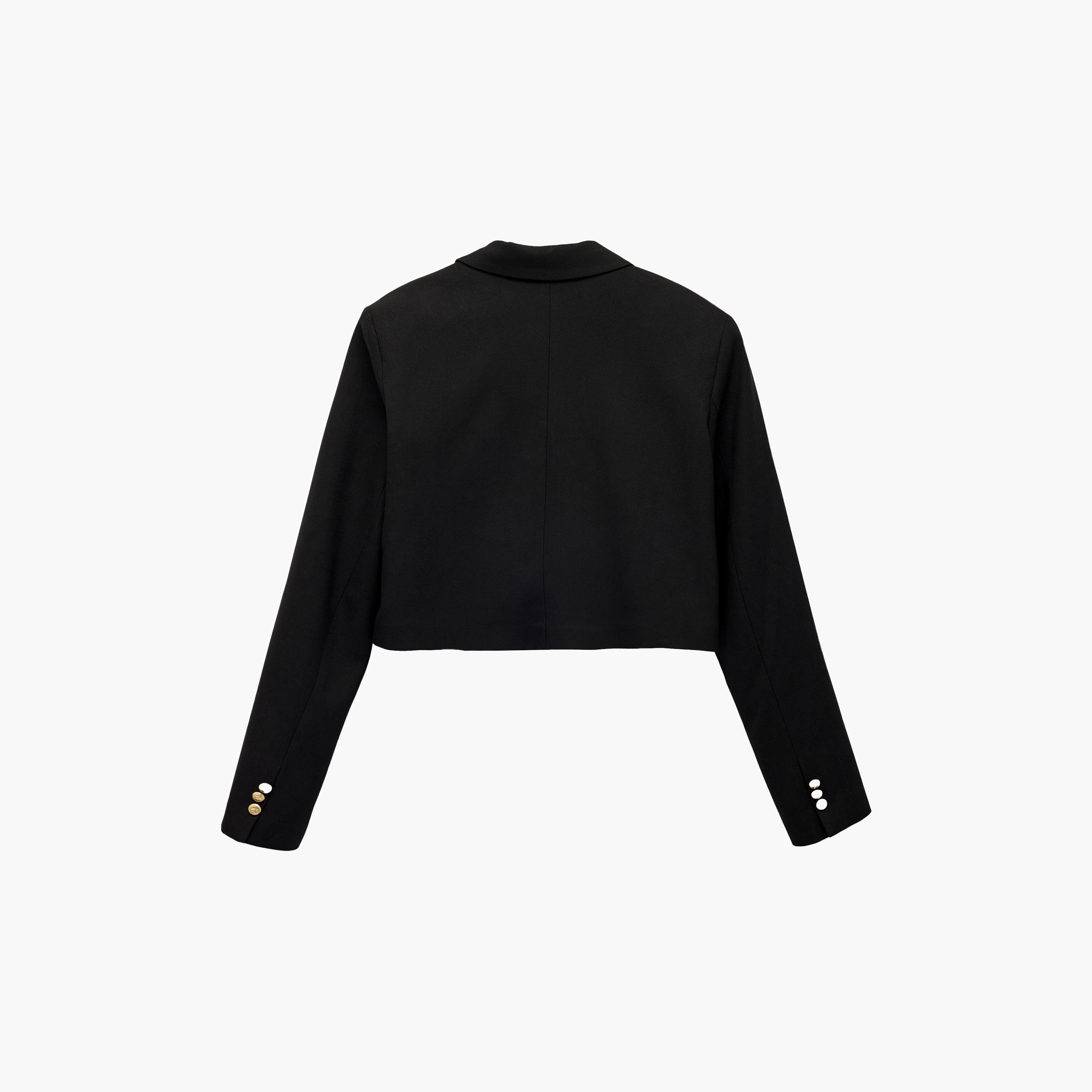 KOTON Black Notch Lapel Women's Single Breasted Blazer-women-clothing-coatsandjackets-blazers-image-7