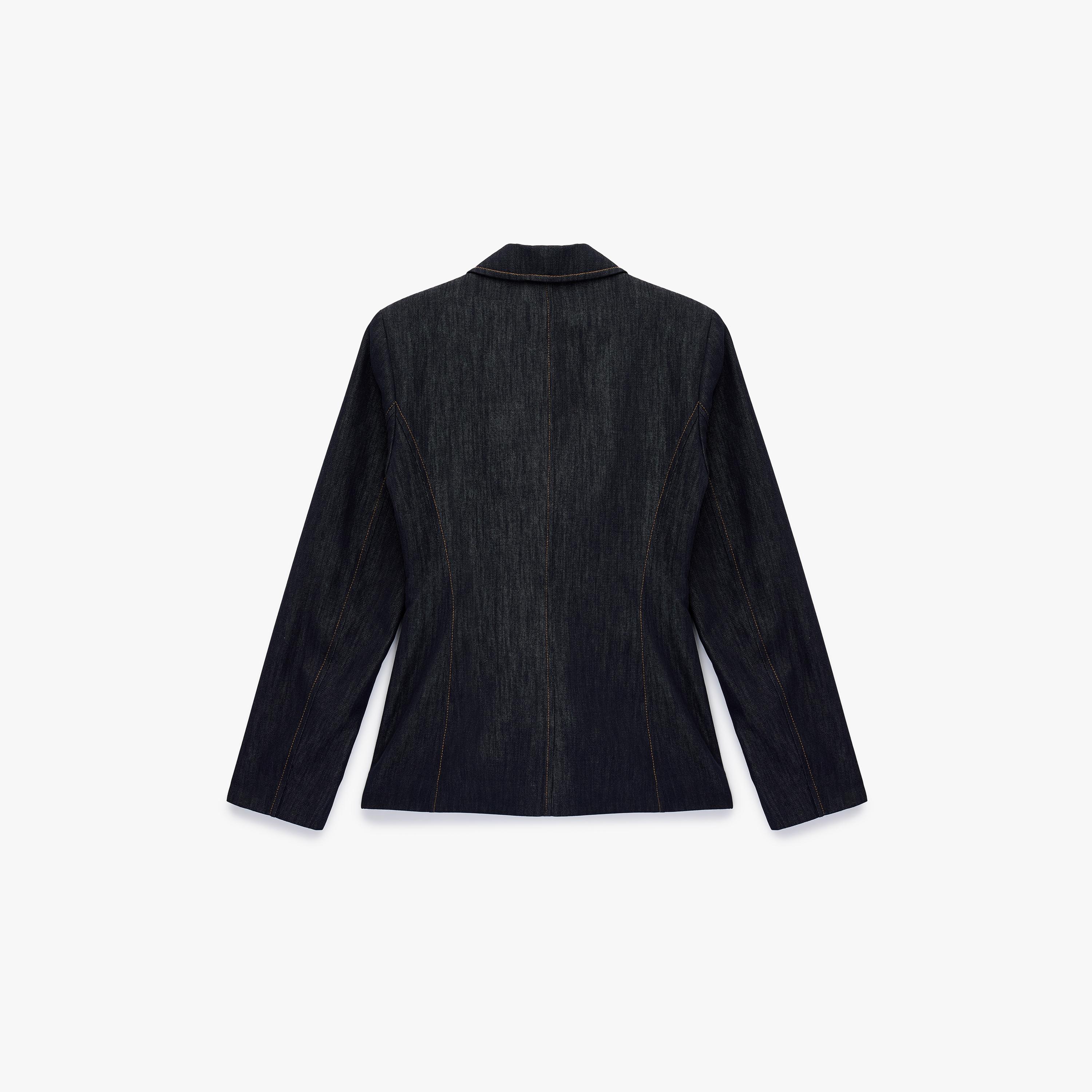 KOTON Navy Notch Lapel Women's Single Breasted Blazer-women-clothing-coatsandjackets-blazers-image-5