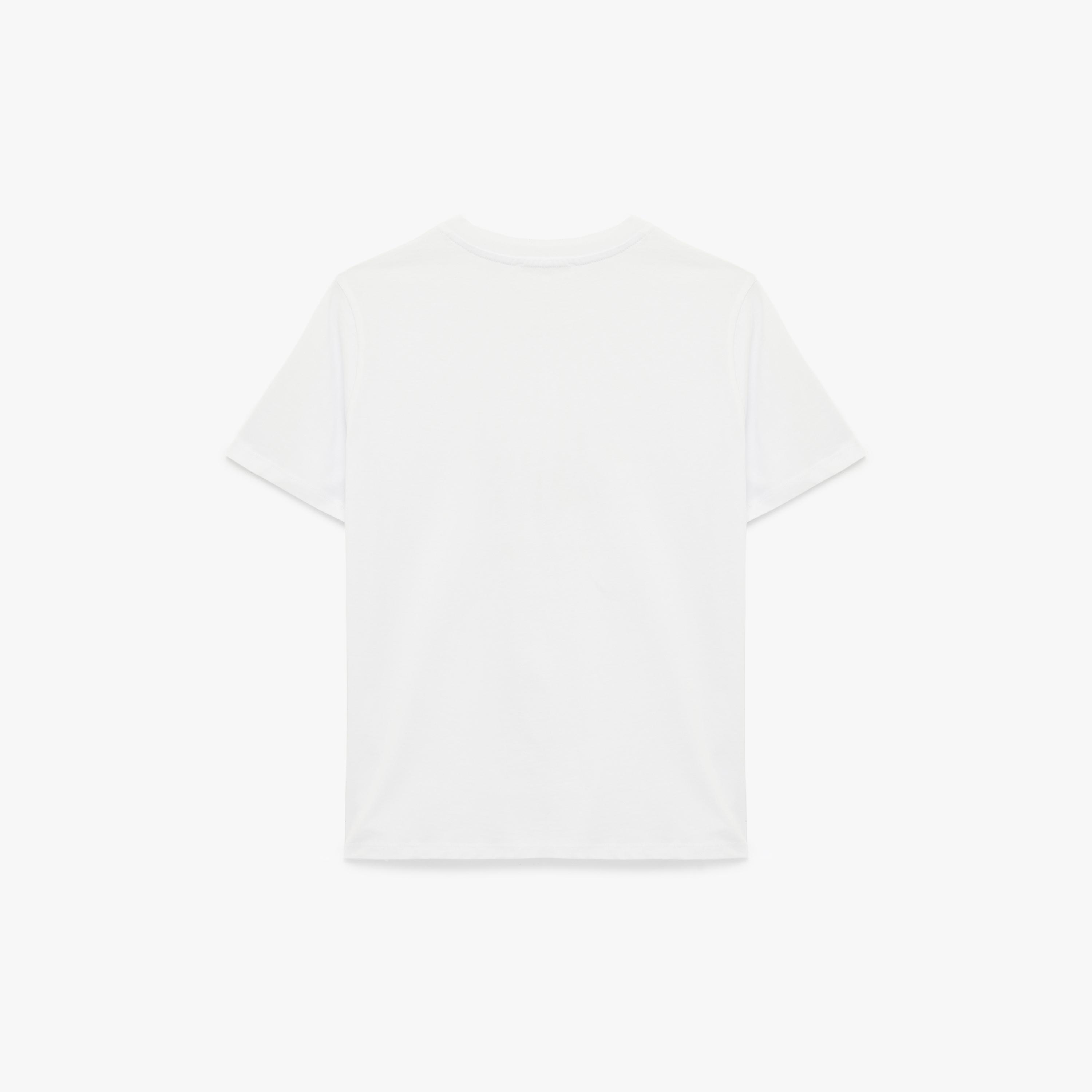 KOTON White Graphic Bow Cotton Women's T-Shirt-women-clothing-tshirts-image-4