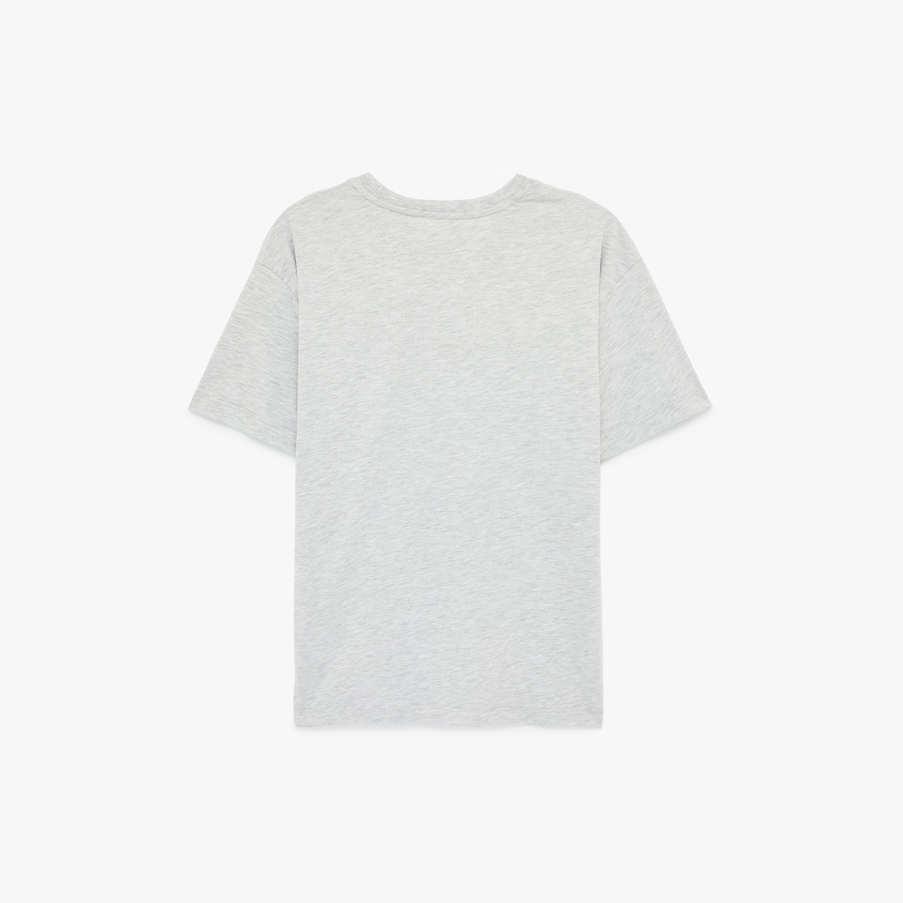 تيشيرت نسائي بطبعة "غرافيك" الزيتون بلون رمادي من كوتون-women-clothing-tshirts-image-5