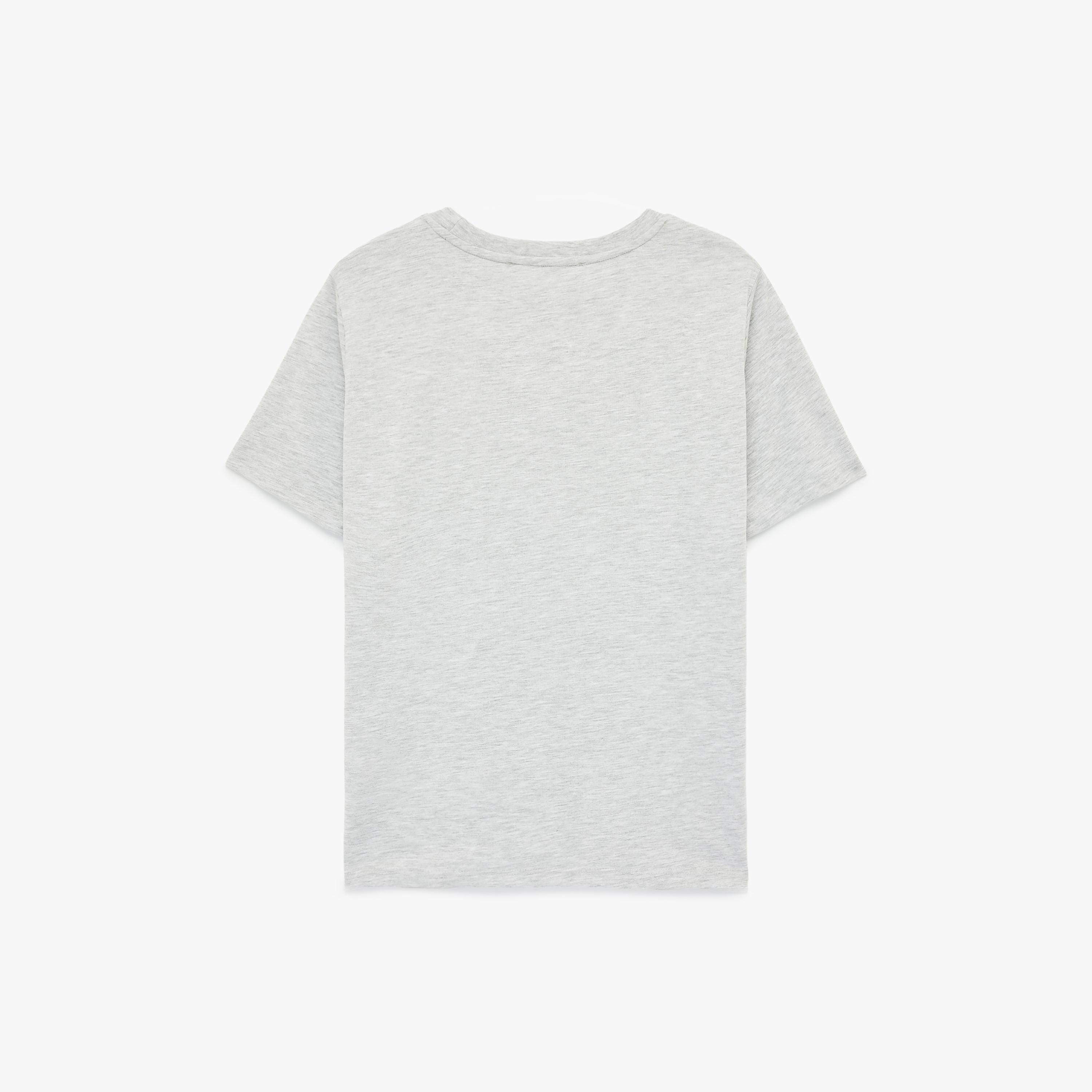 KOTON Grey Graphic Cat Women's T-Shirt-women-clothing-tshirts-image-4
