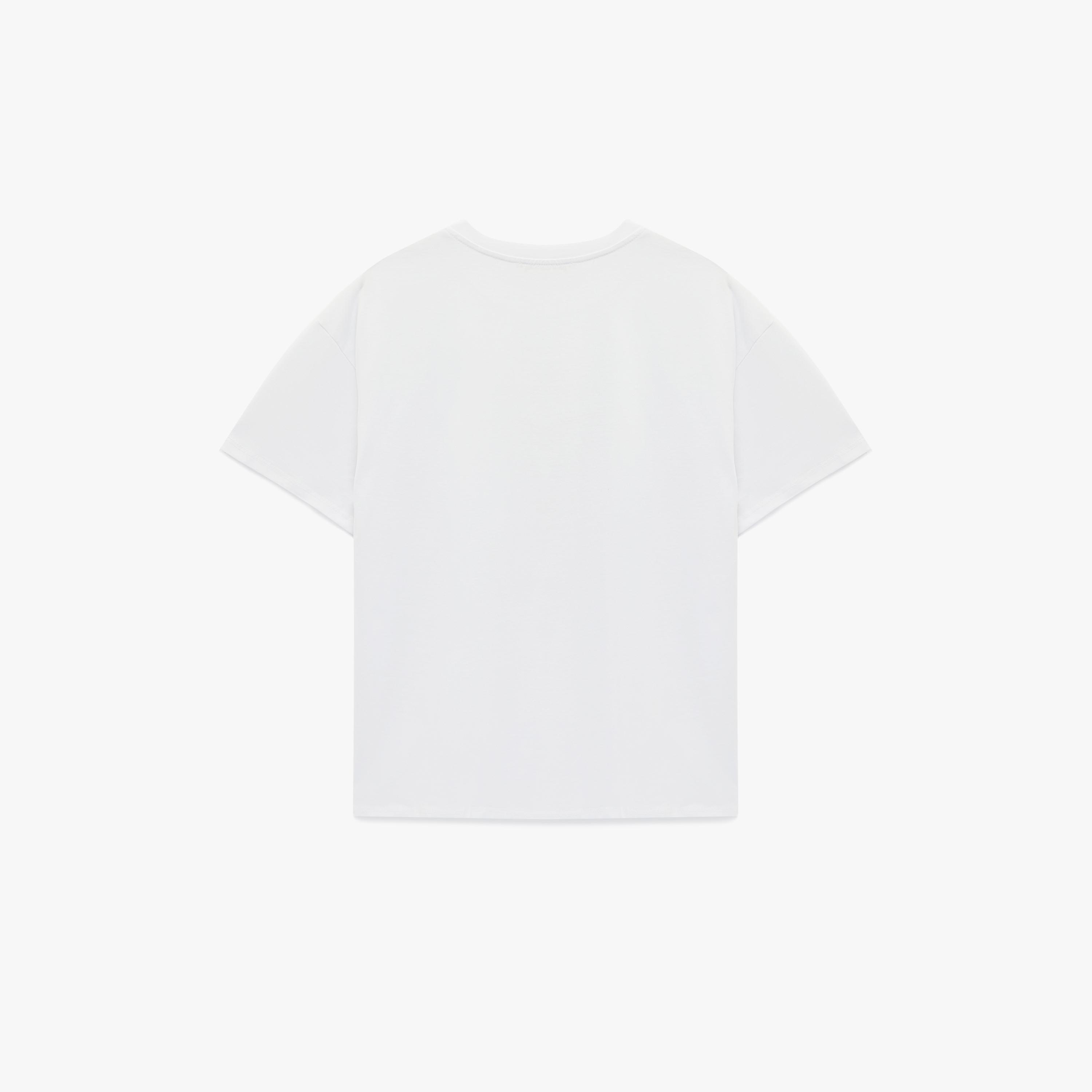 KOTON White Graphic Landscape Print Cotton Drop Shoulder Sleeves Women's T-Shirt-women-clothing-tshirts-image-4