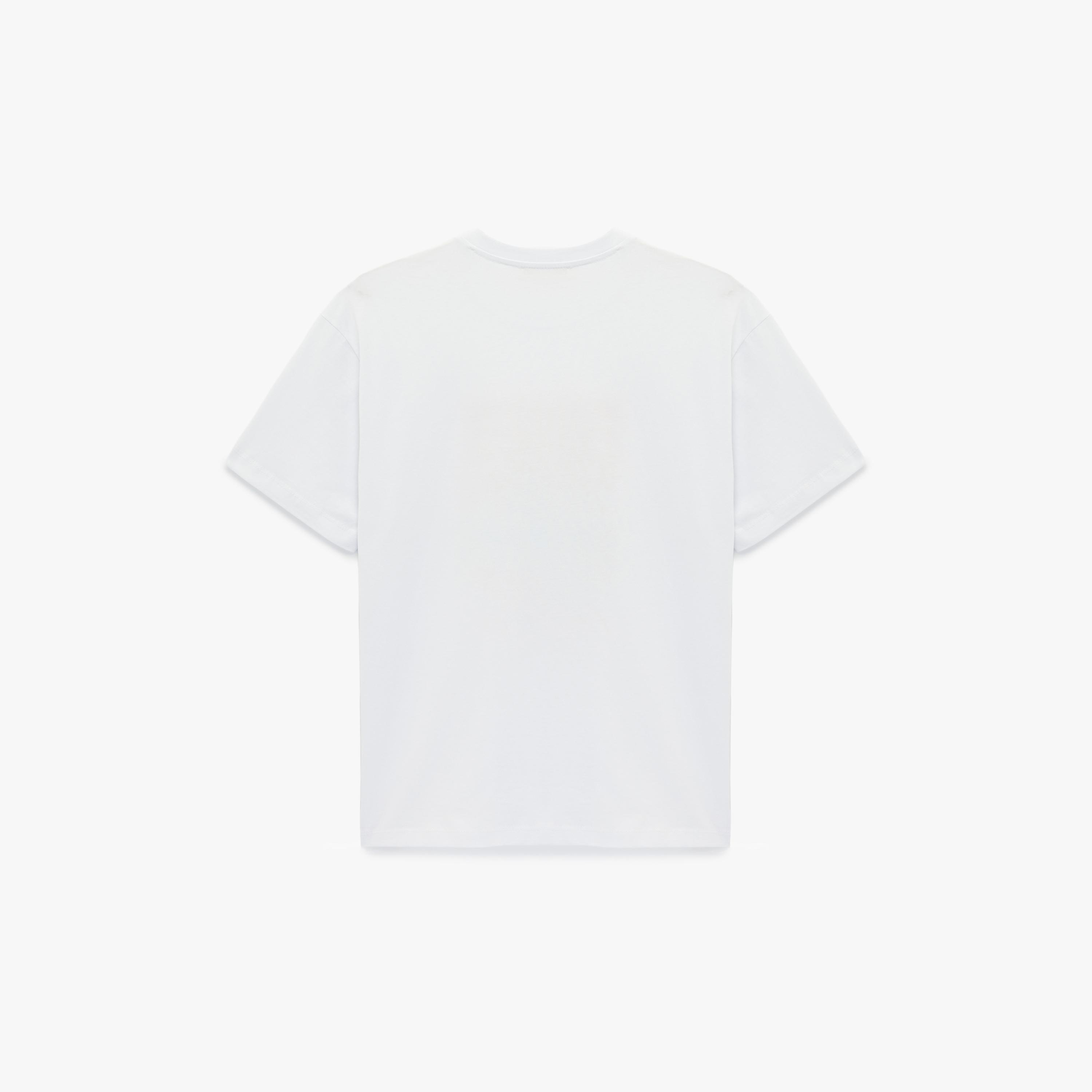 KOTON White Graphic Landscape Print Cotton Drop Shoulder Sleeves Women's T-Shirt-women-clothing-tshirts-image-4