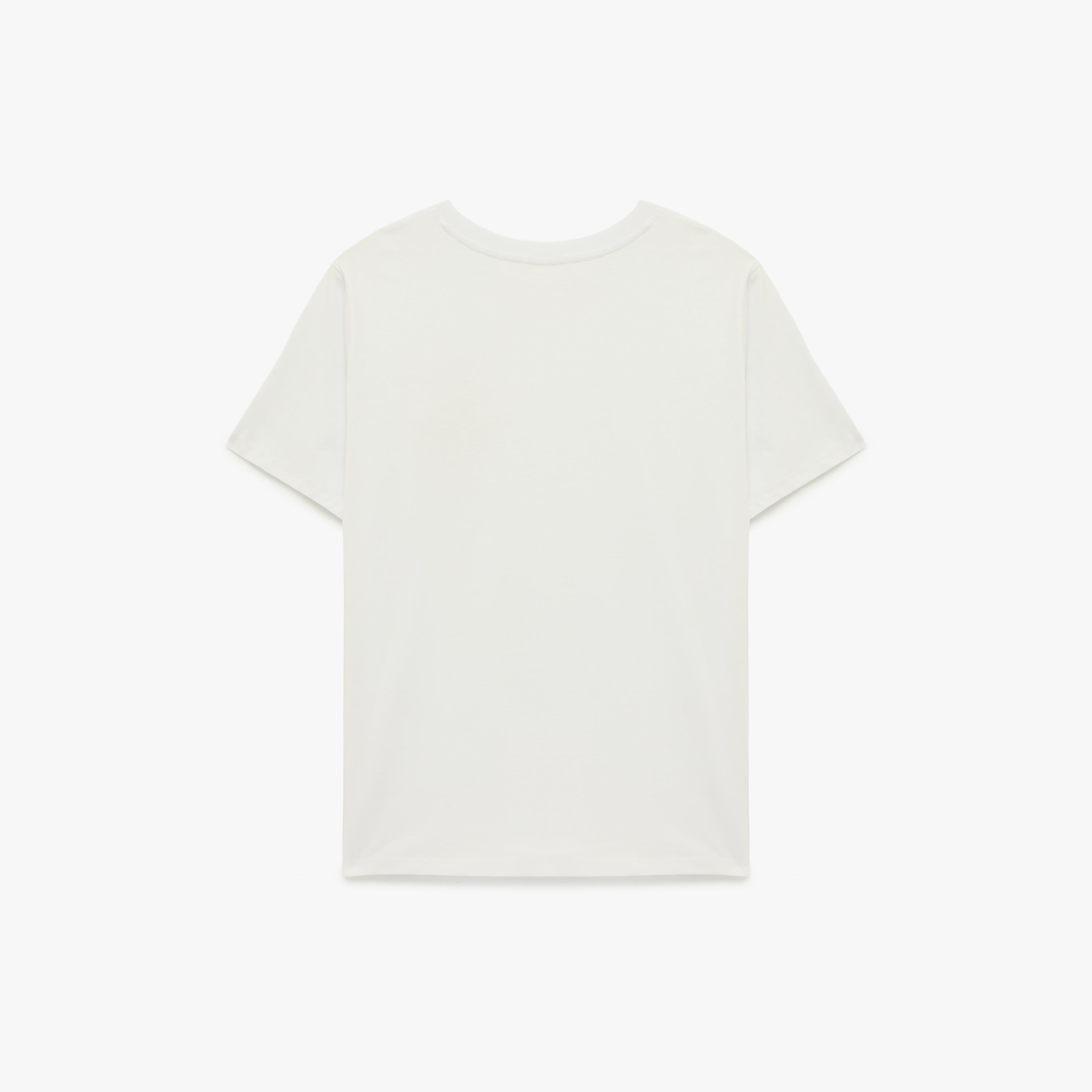KOTON White Graphic Ramen Print Cotton Women's T-Shirt-women-clothing-tshirts-image-4