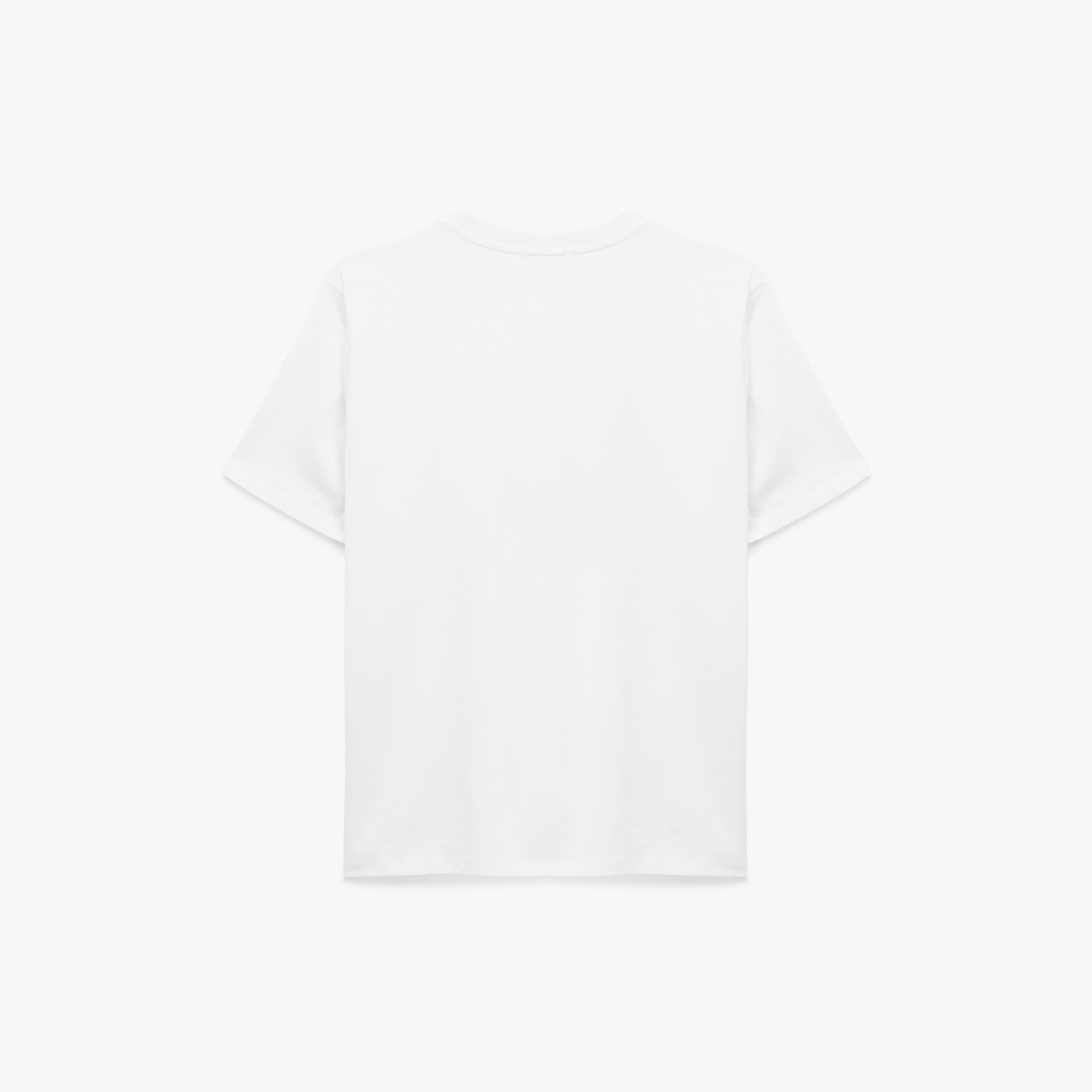 KOTON White Graphic Bow Cotton Women's T-Shirt-women-clothing-tshirts-image-4