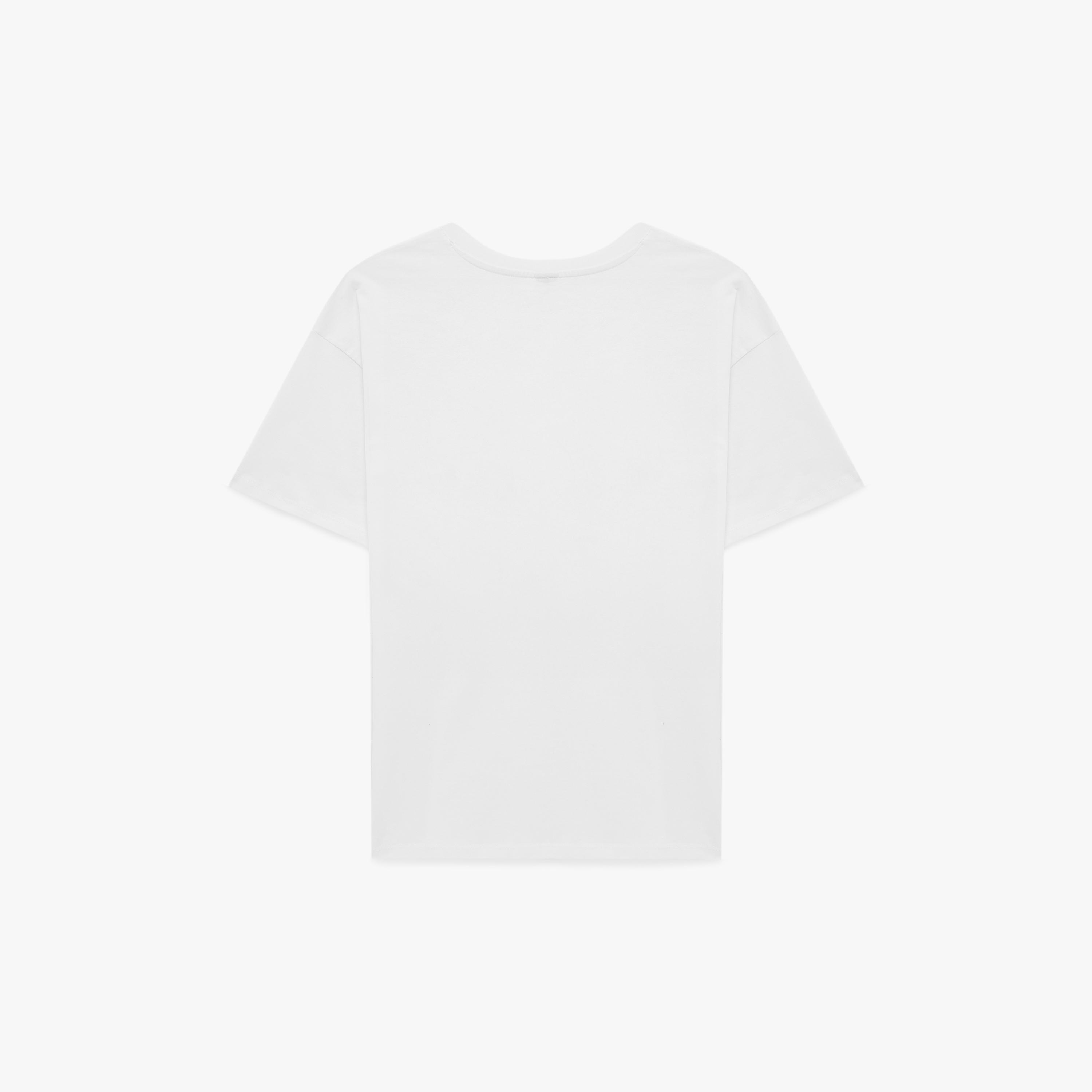 KOTON White Graphic Bow Cotton Women's T-Shirt-women-clothing-tshirts-image-4