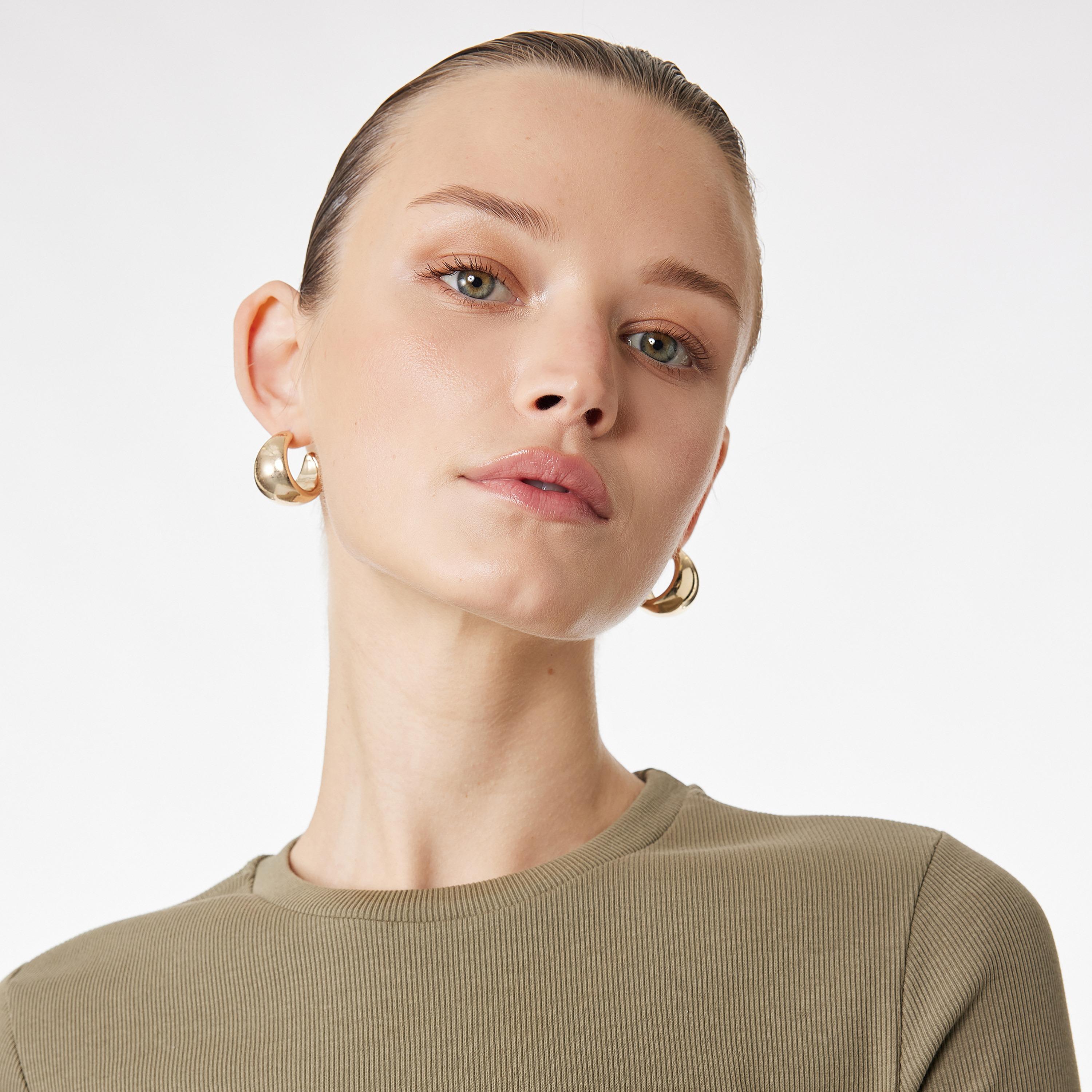 KOTON Textured Women's T-Shirt-women-clothing-tshirts-image-3