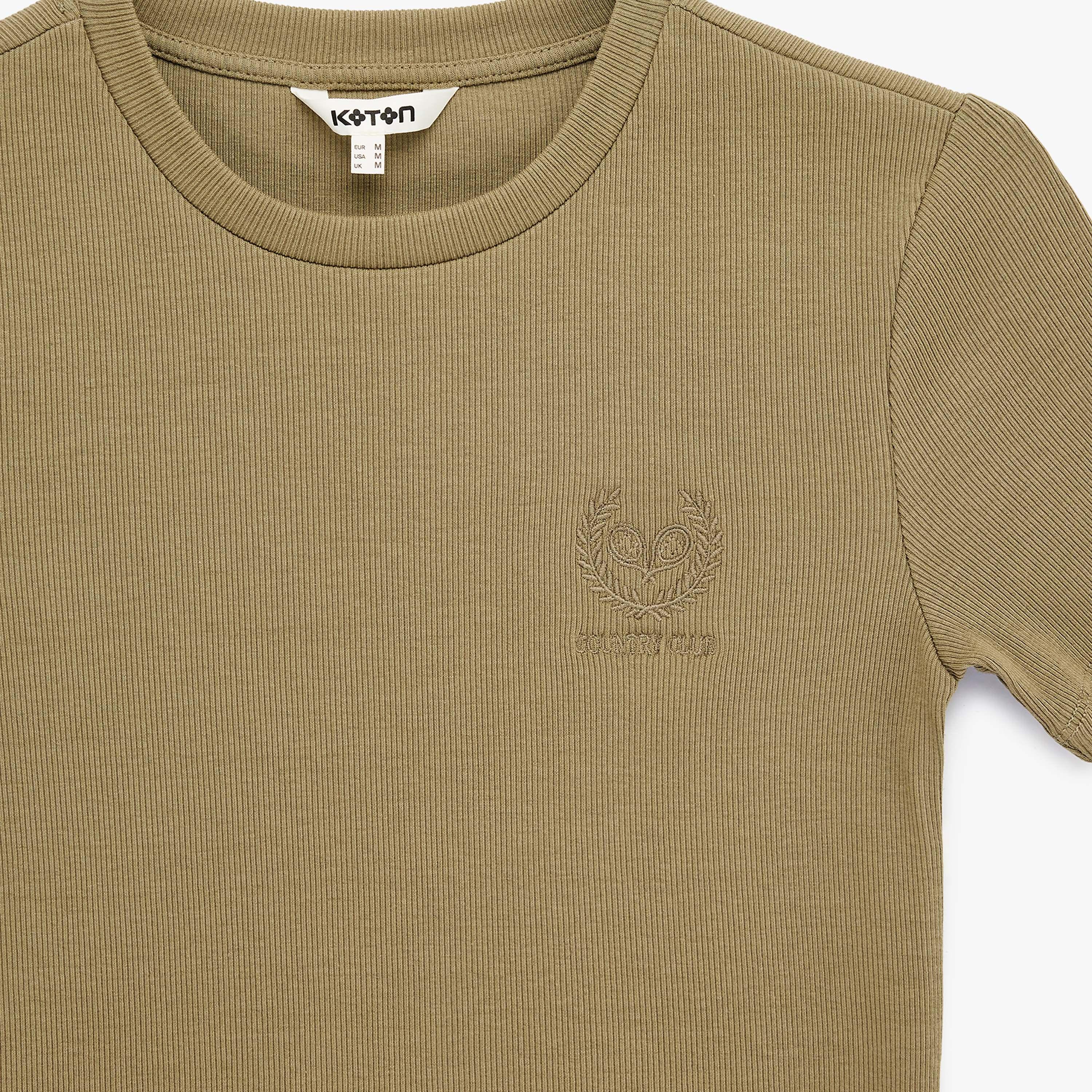 KOTON Textured Women's T-Shirt-women-clothing-tshirts-image-6