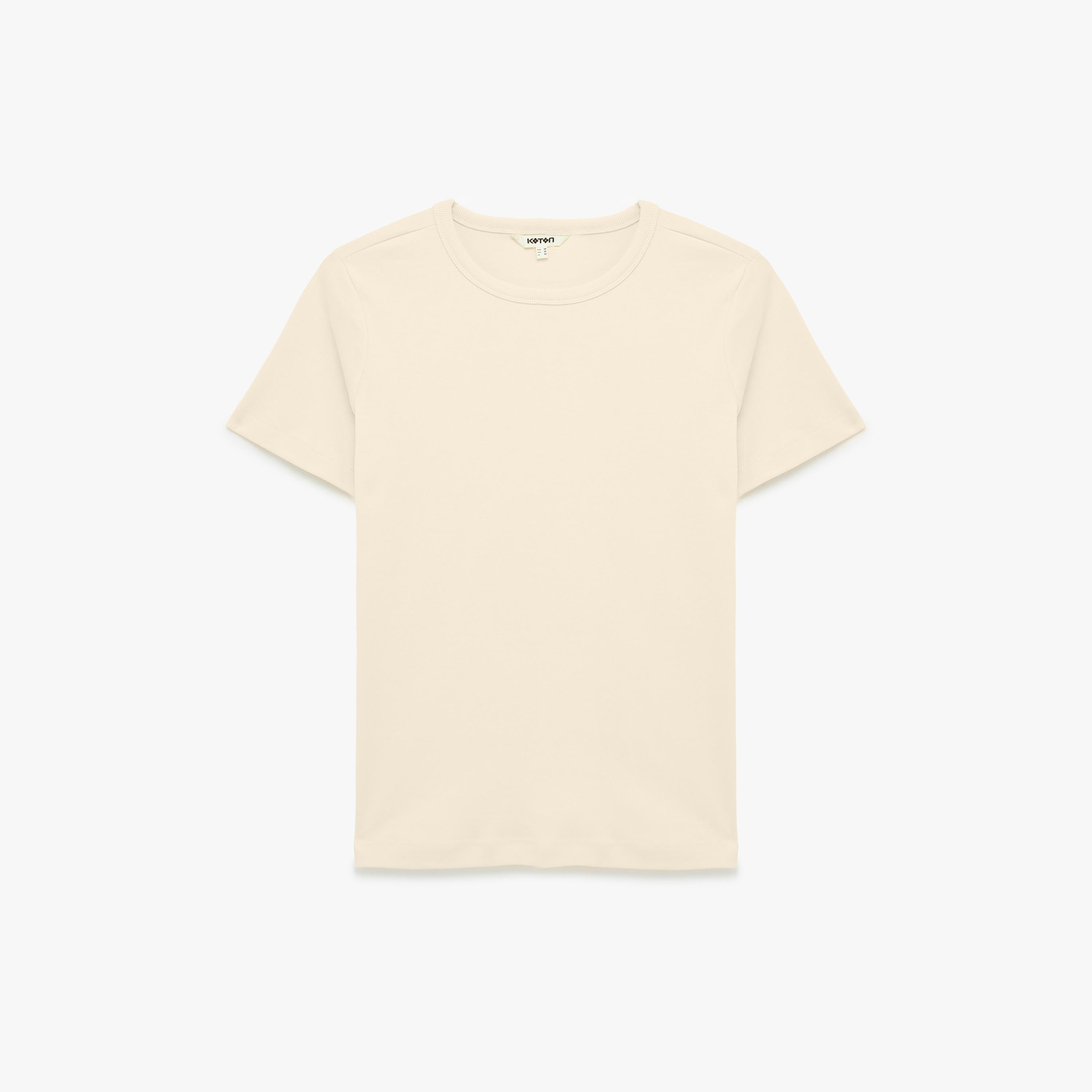 KOTON Cotton Women's T-Shirt-women-clothing-tshirts-image-3