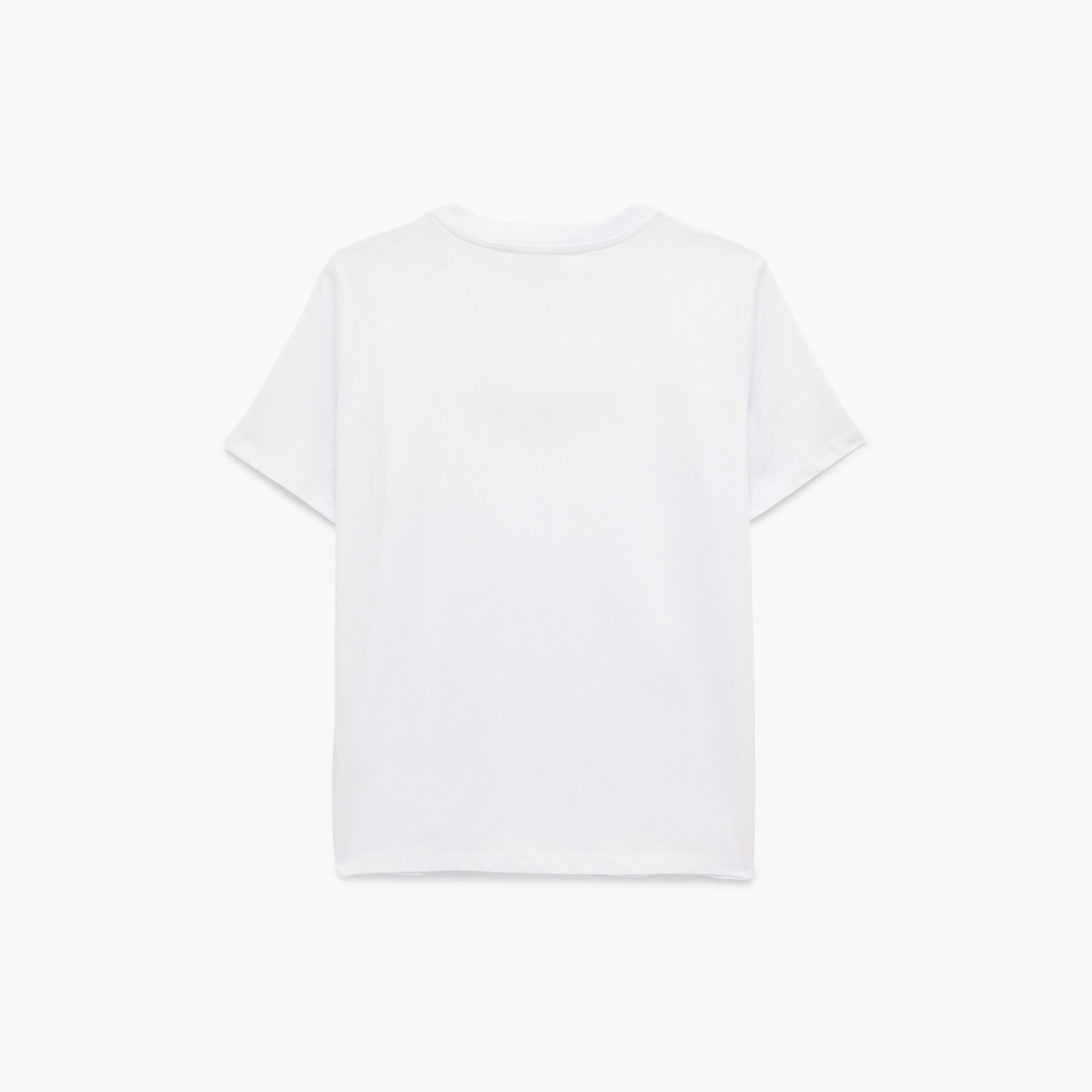 تيشيرت قطني نسائي بطبعة نصية بلون أبيض من كوتون-women-clothing-tshirts-image-4