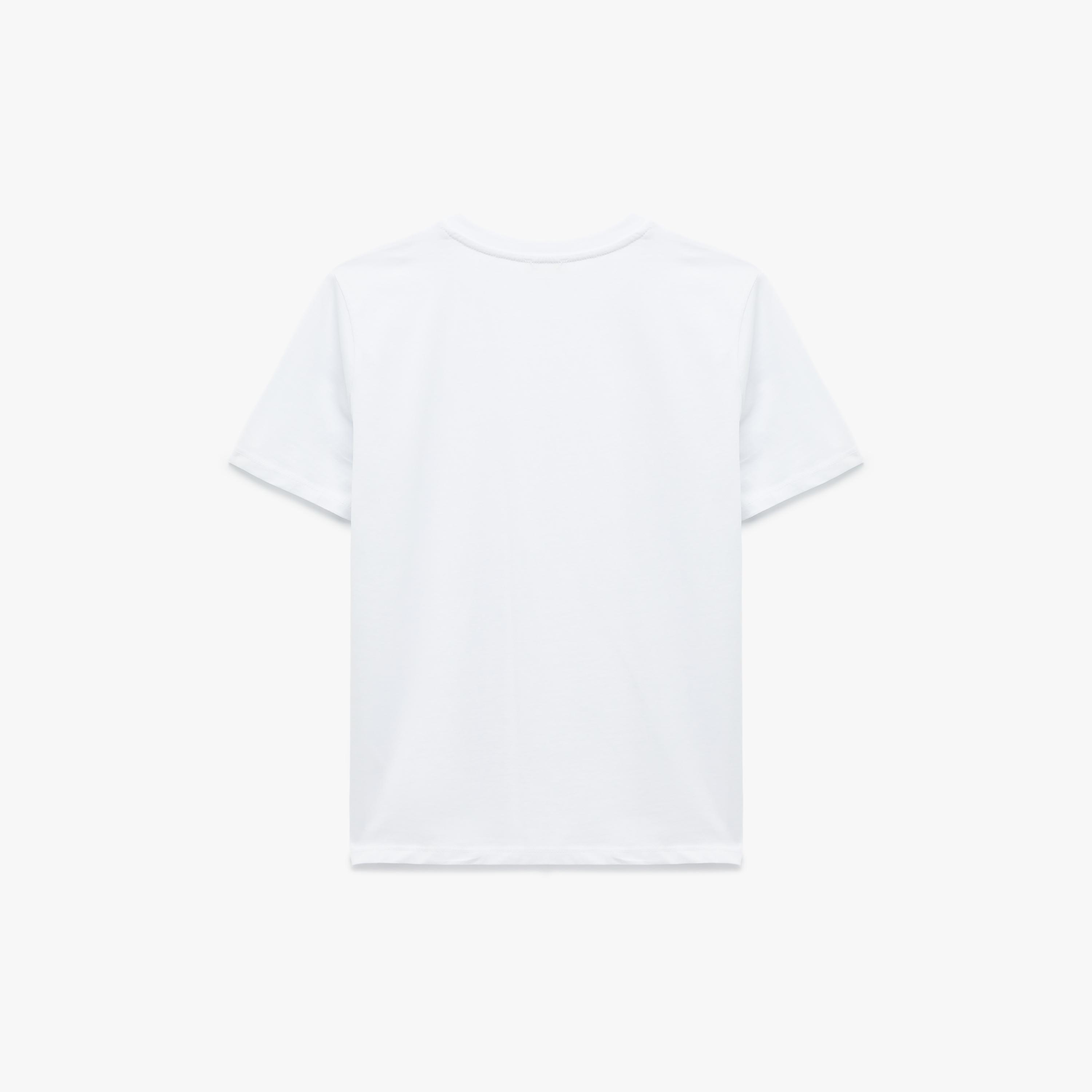 KOTON White Text-Print Cotton Drop Shoulder Sleeves Women's T-Shirt-women-clothing-tshirts-image-4