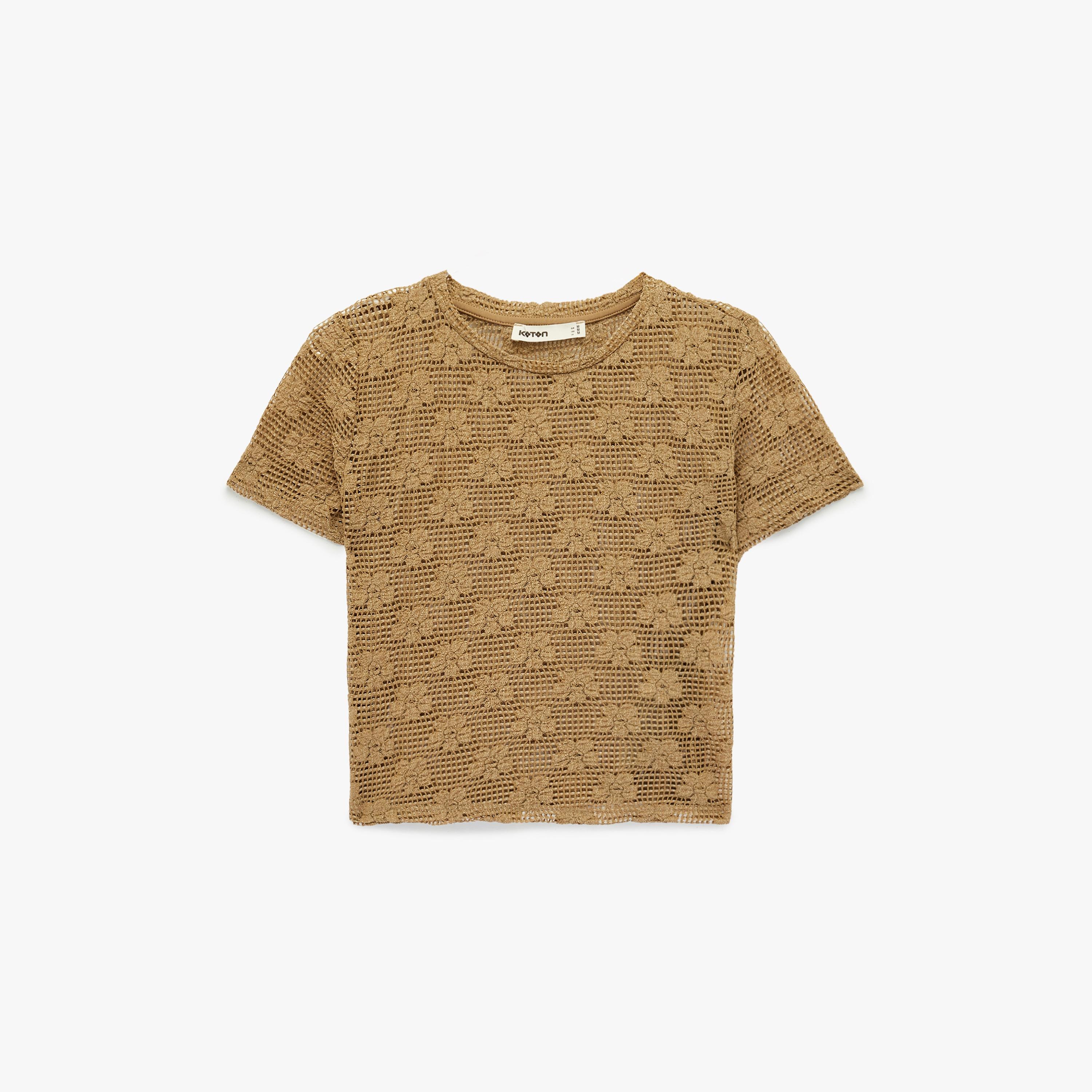 KOTON Crochet Floral Women's Top-women-clothing-shirtsandblouses-blouses-image-3