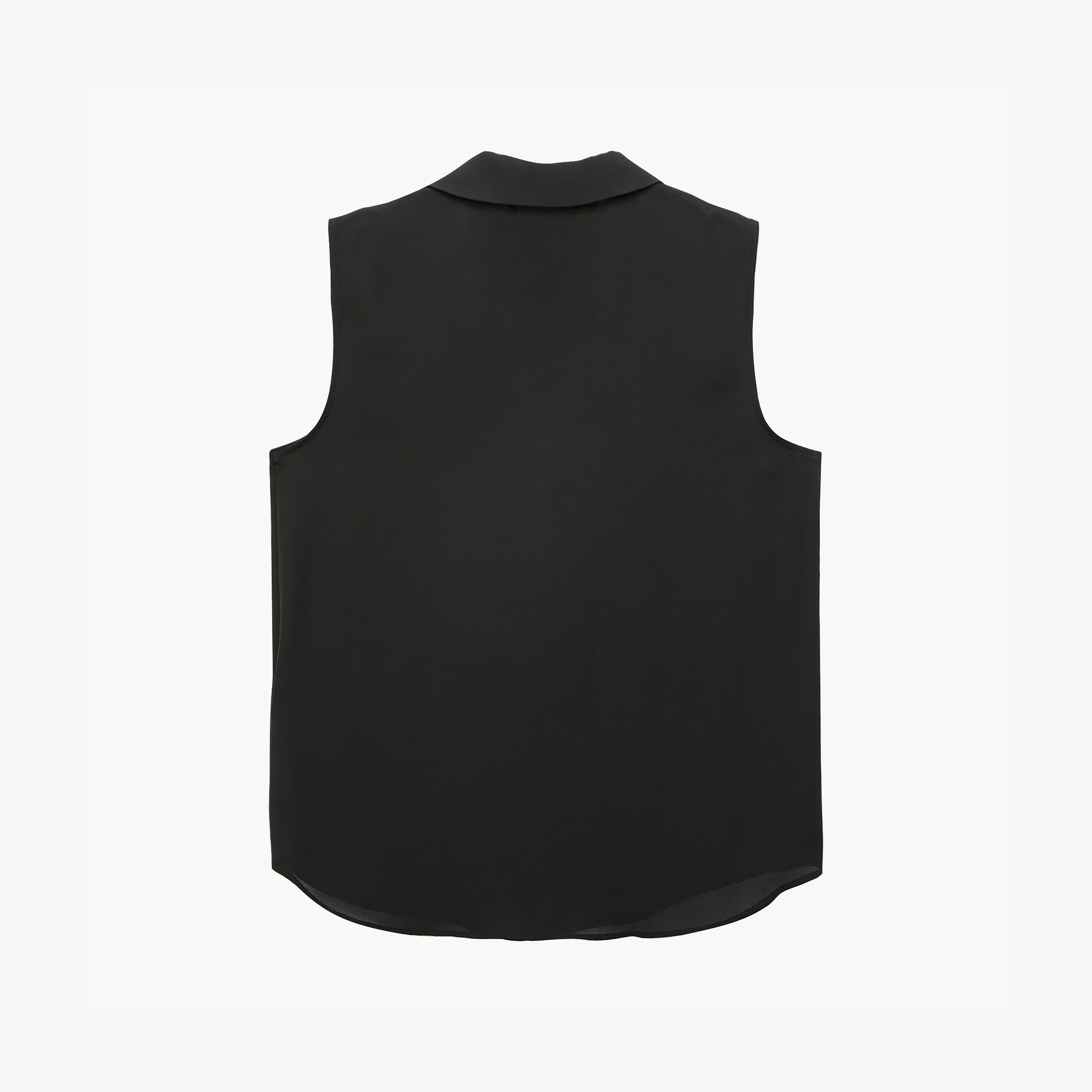 قميص نسائي بياقة بلون أسود من كوتون-women-clothing-shirtsandblouses-shirts-image-7