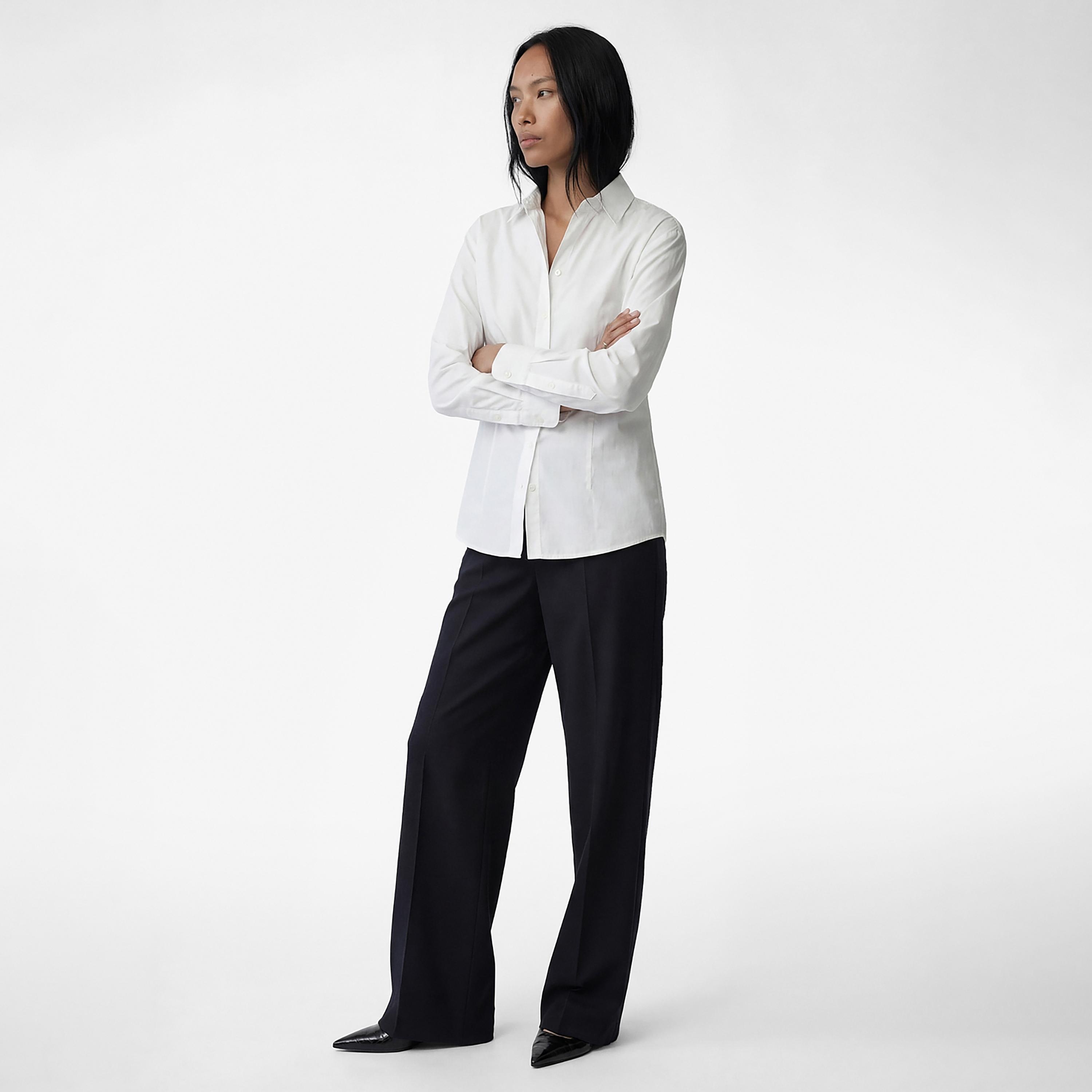 قميص نسائي بياقة بيضاء من كوتون-women-clothing-shirtsandblouses-shirts-image-2