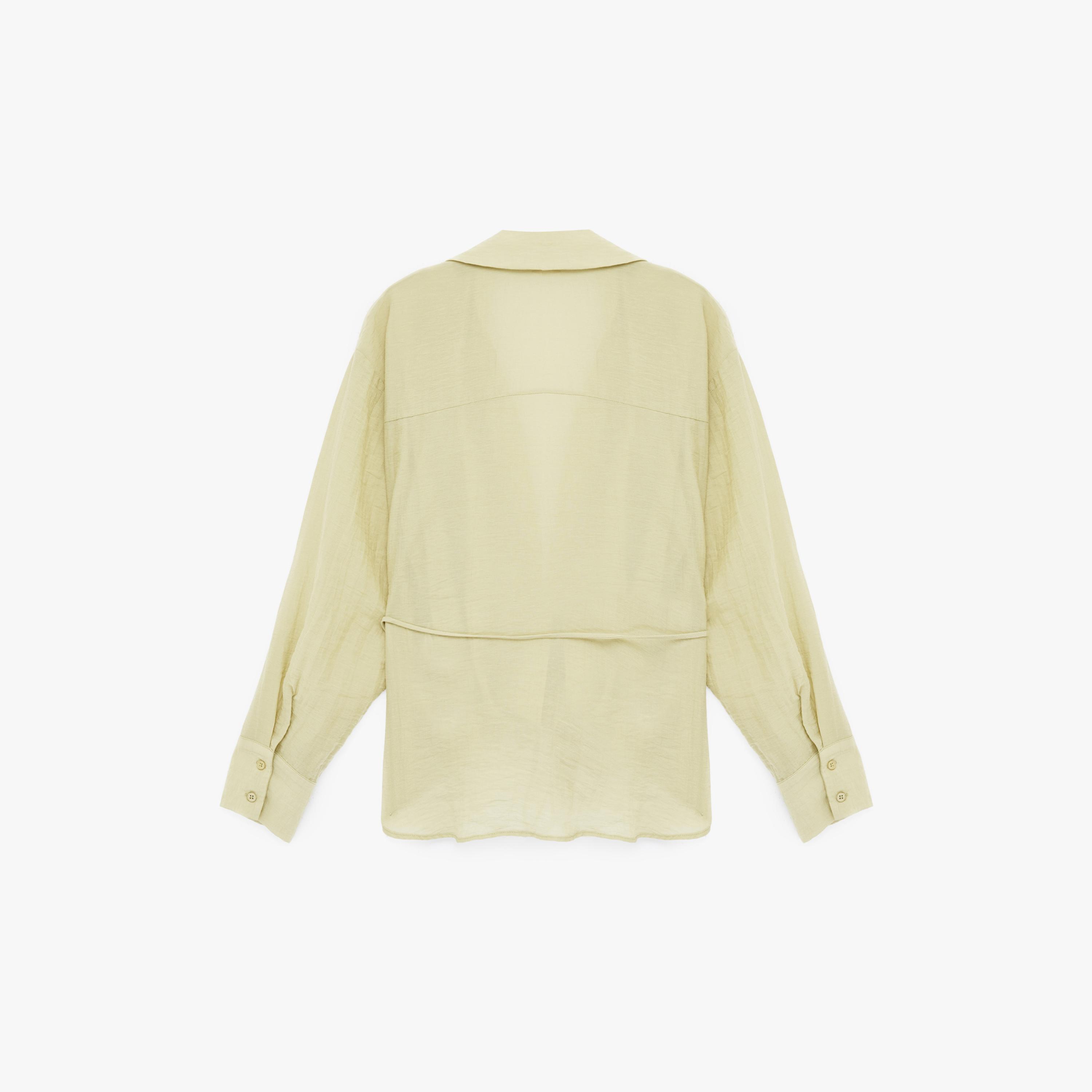 KOTON Textured Collared Women's Wrap Top-women-clothing-shirtsandblouses-blouses-image-4