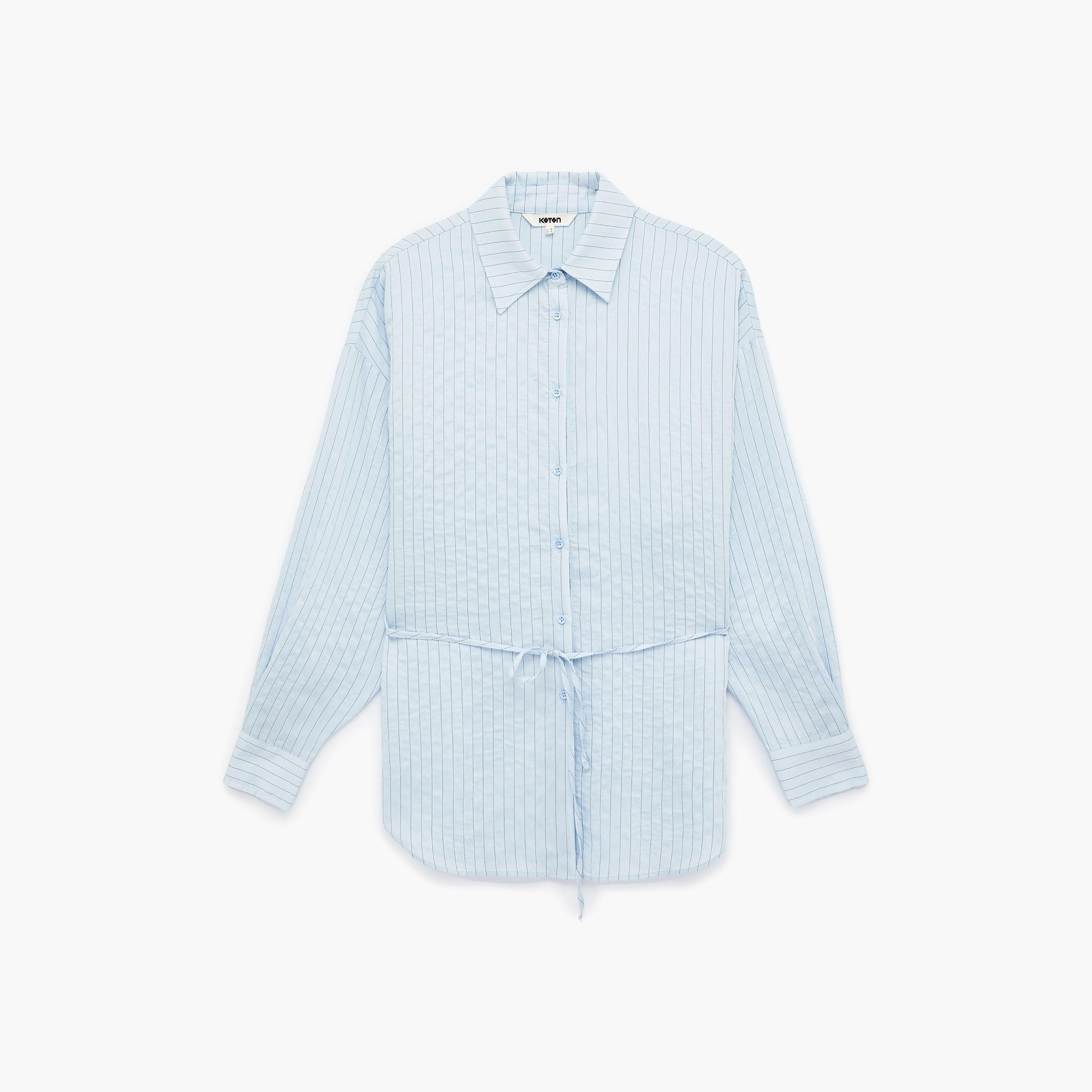 قميص نسائي مخطط باللون الأزرق من كوتون-women-clothing-shirtsandblouses-shirts-image-6