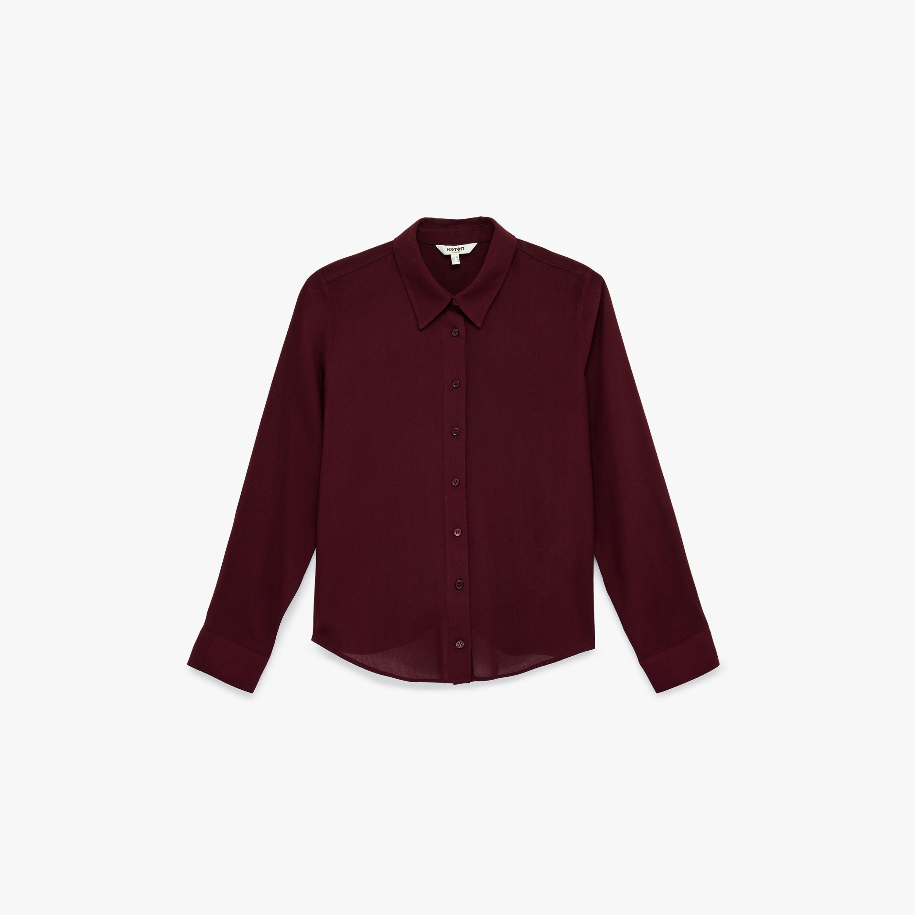 KOTON Collared Women's Shirt-women-clothing-shirtsandblouses-shirts-image-3