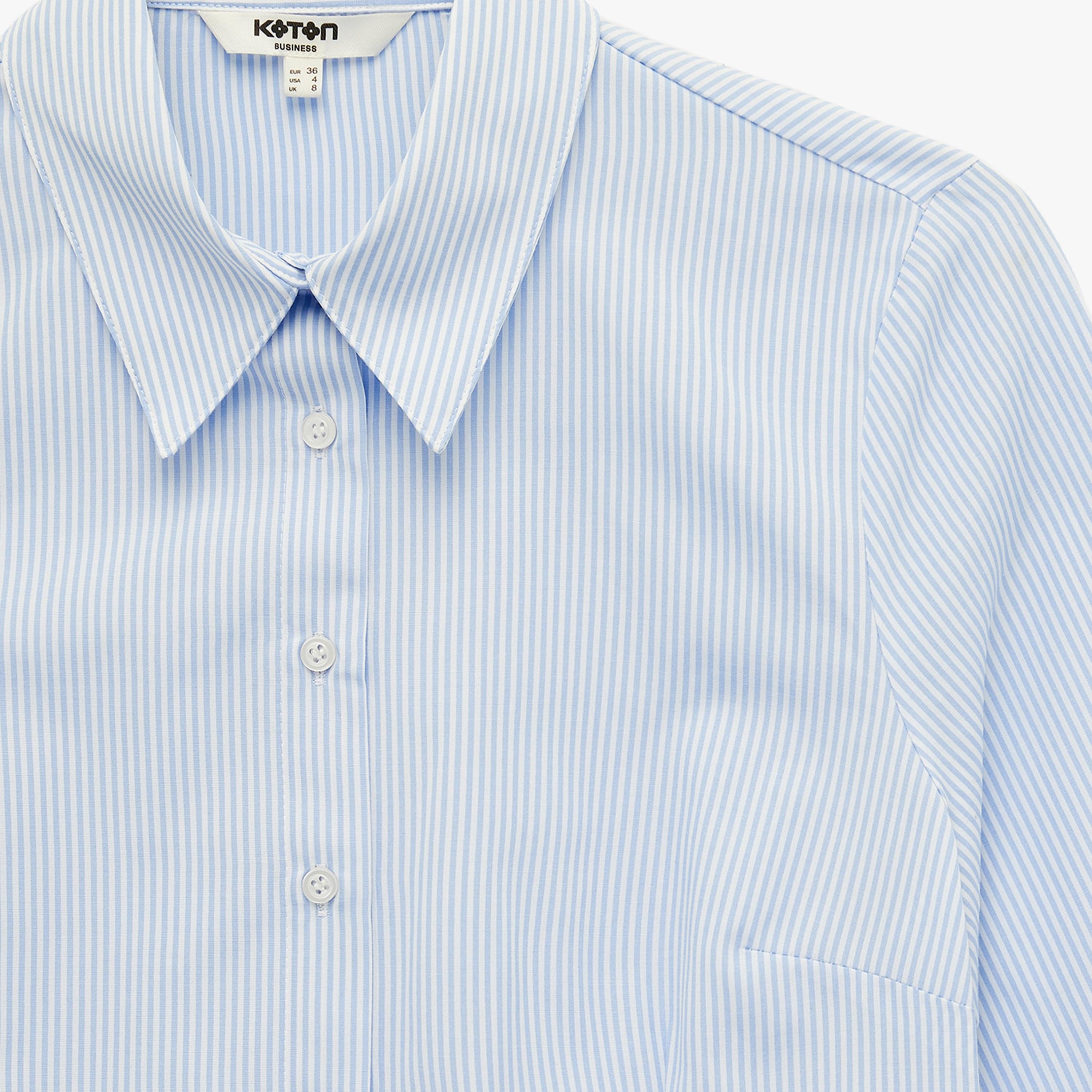 قميص نسائي بياقة بلون أزرق فاتح من كوتون-women-clothing-shirtsandblouses-shirts-image-5