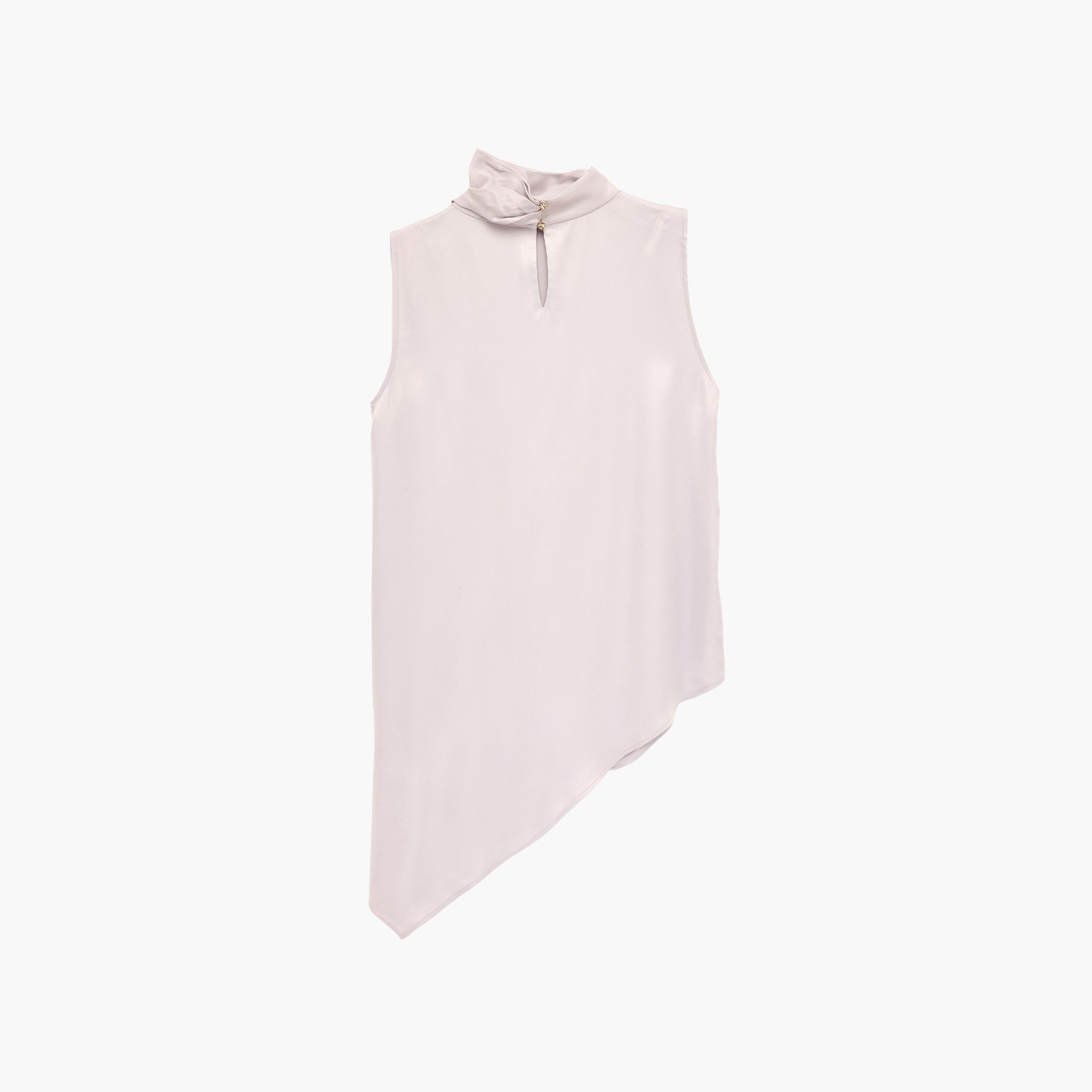 بلوزة نسائية بياقة "هاي نيك" عالية من كوتون-women-clothing-shirtsandblouses-blouses-image-7
