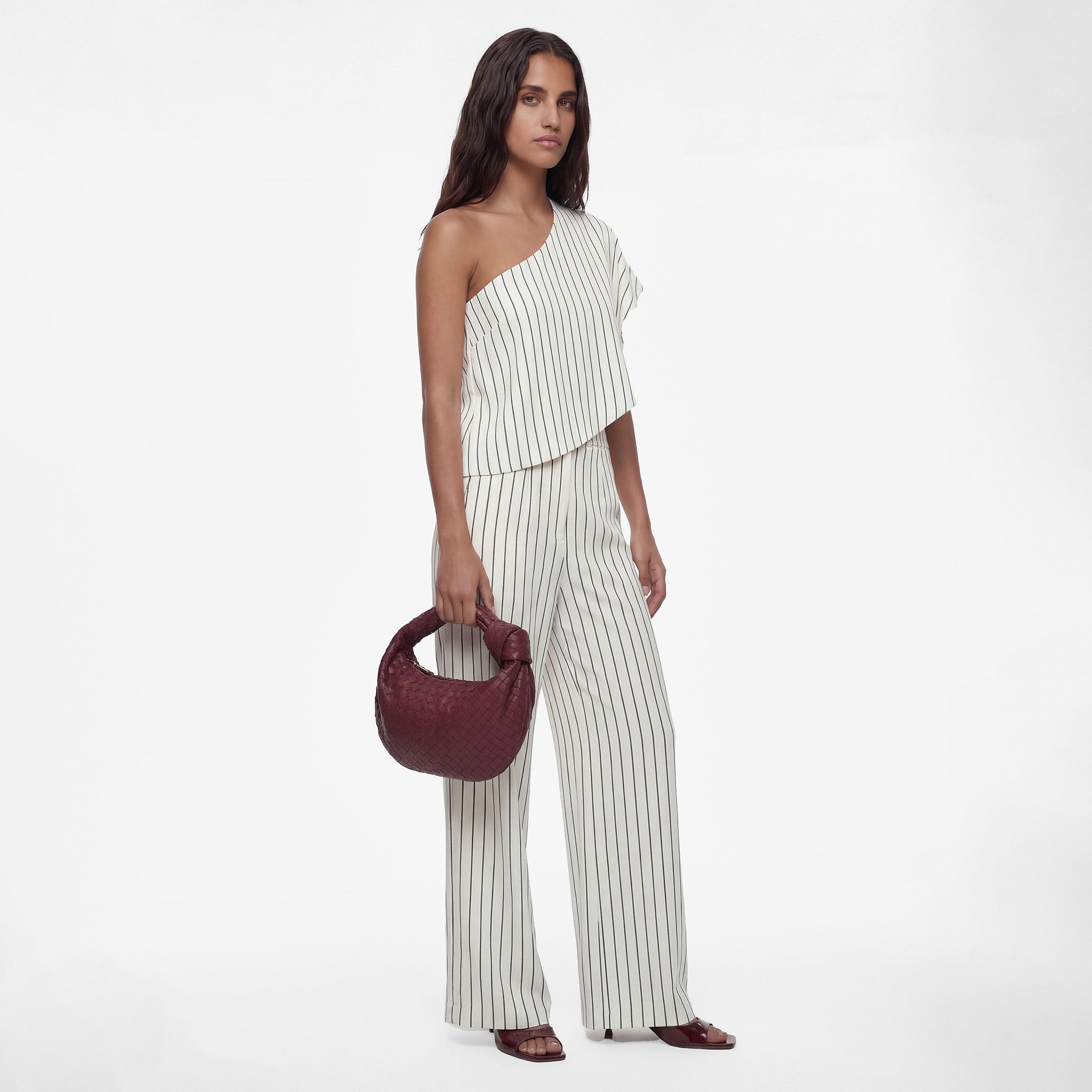 KOTON White Striped One-Shoulder Women's Top-women-clothing-shirtsandblouses-blouses-image-2