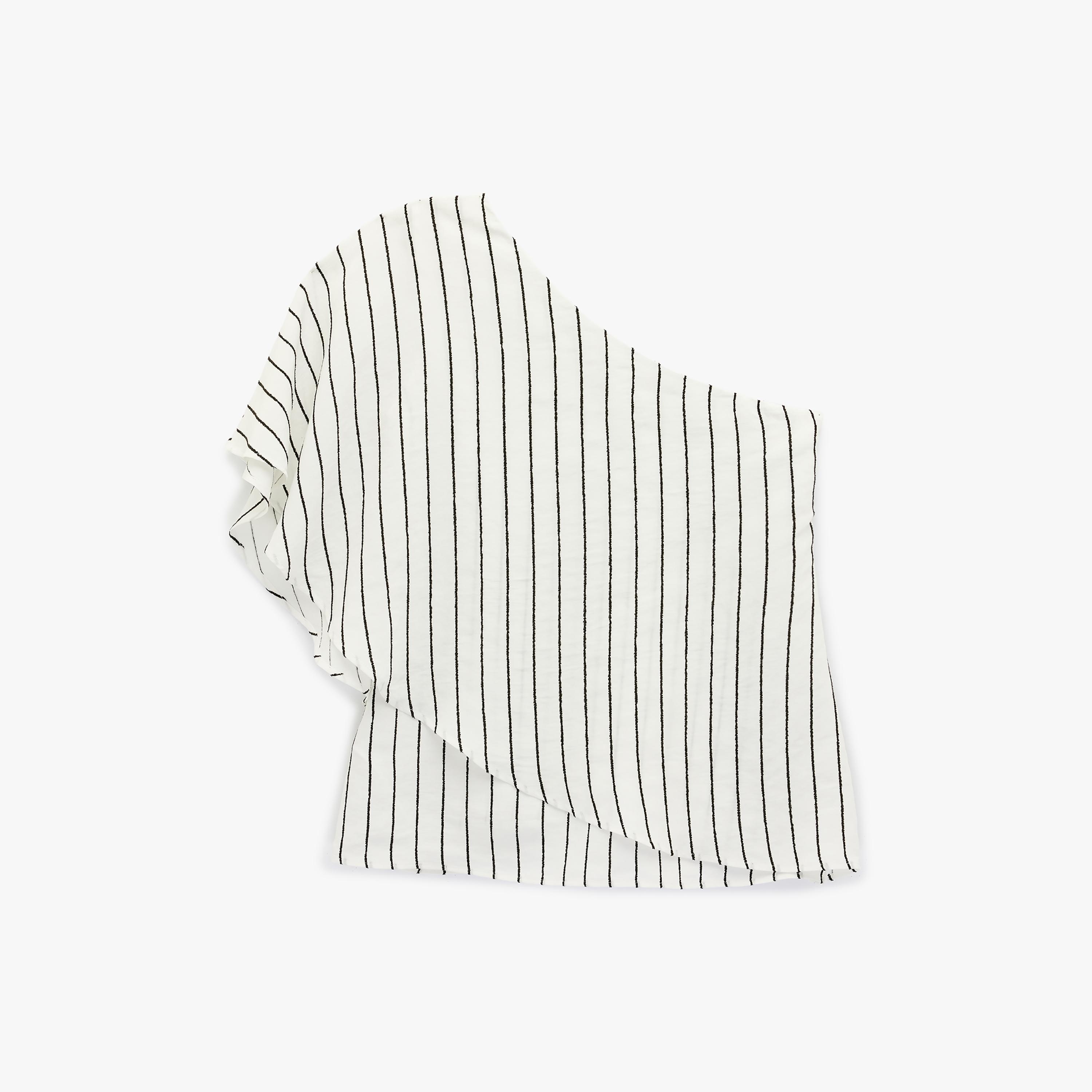 KOTON White Striped One-Shoulder Women's Top-women-clothing-shirtsandblouses-blouses-image-4