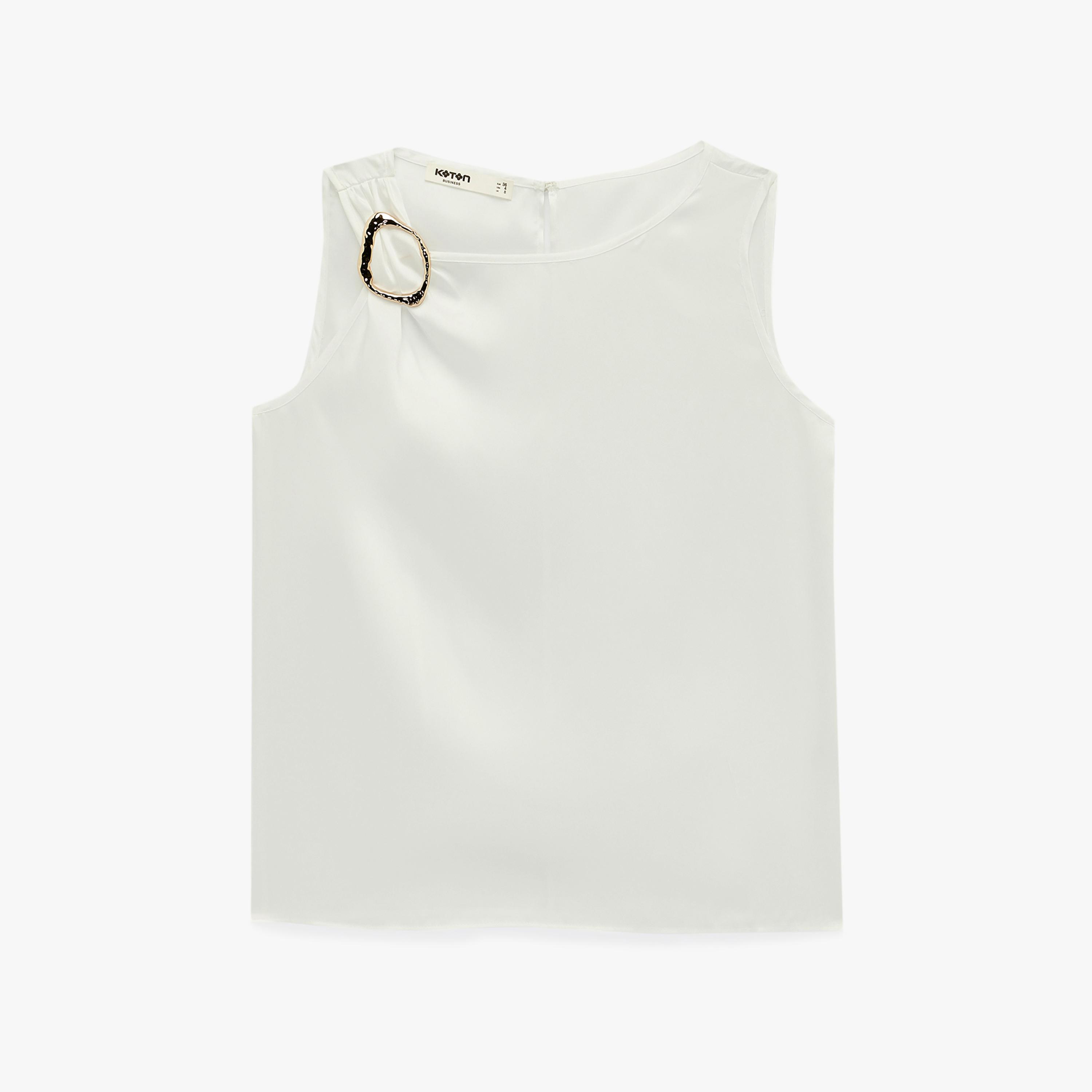 KOTON White Women's Top-women-clothing-shirtsandblouses-blouses-image-3