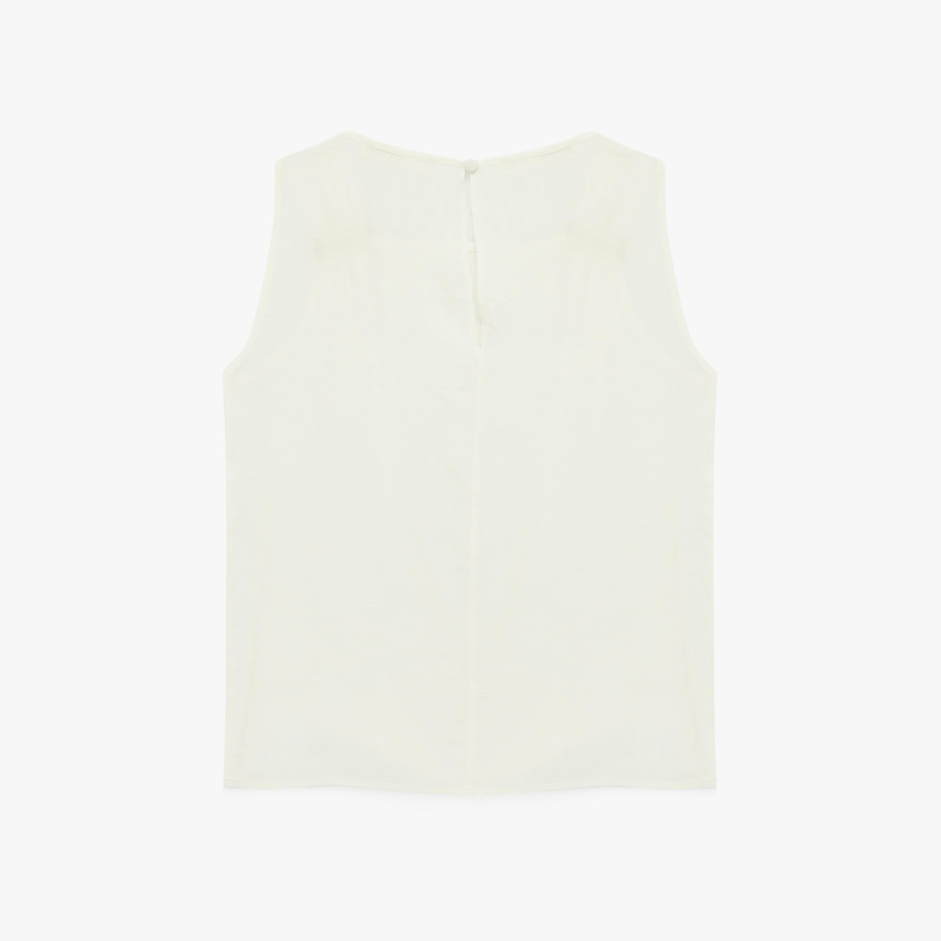 KOTON Off White Women's Top-women-clothing-shirtsandblouses-blouses-image-4