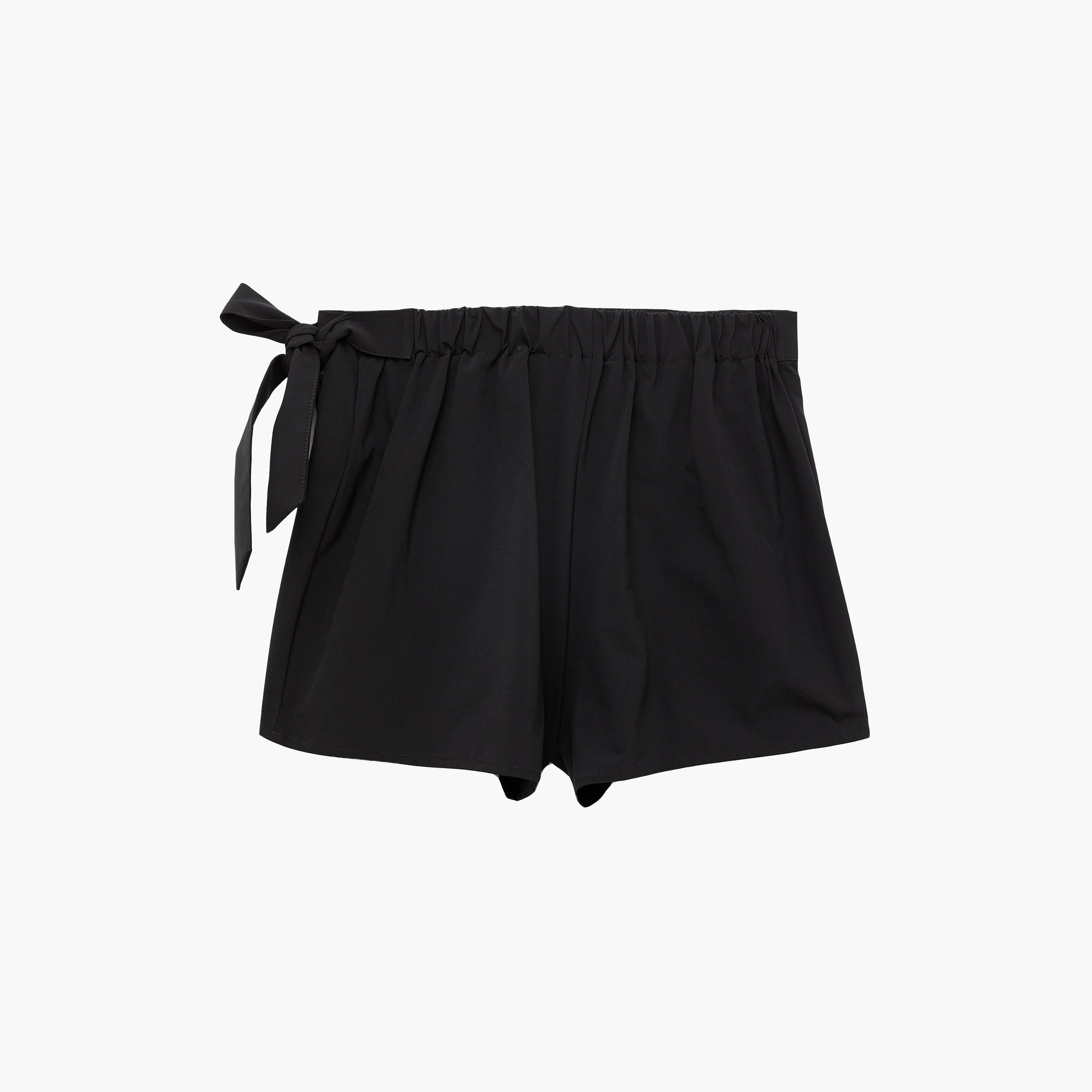 KOTON Black Wrap Women's Mini Skort-women-clothing-bottoms-skirts-image-6