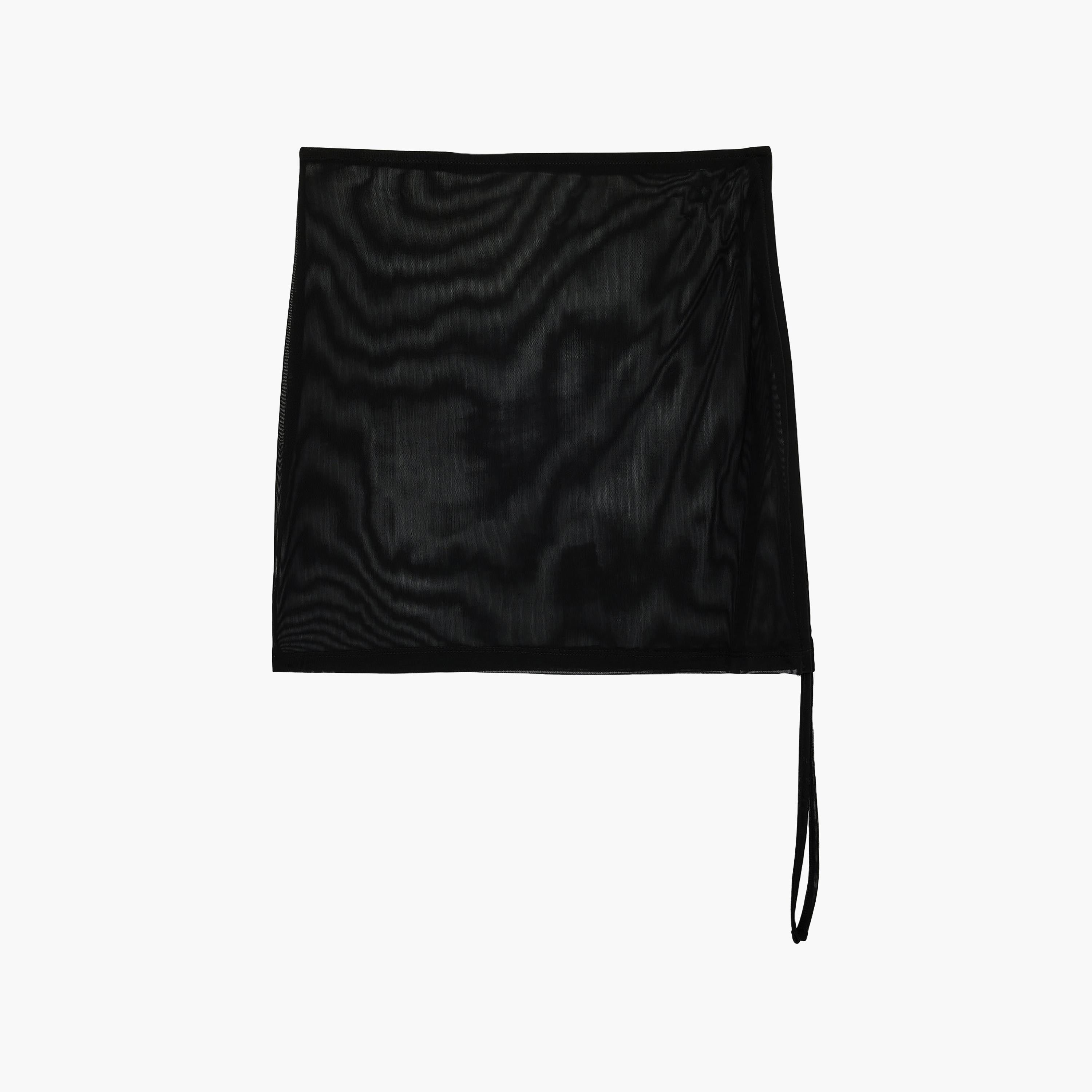 KOTON Black Ruched Bodycon Women's Mini Skirt-women-clothing-bottoms-skirts-image-6