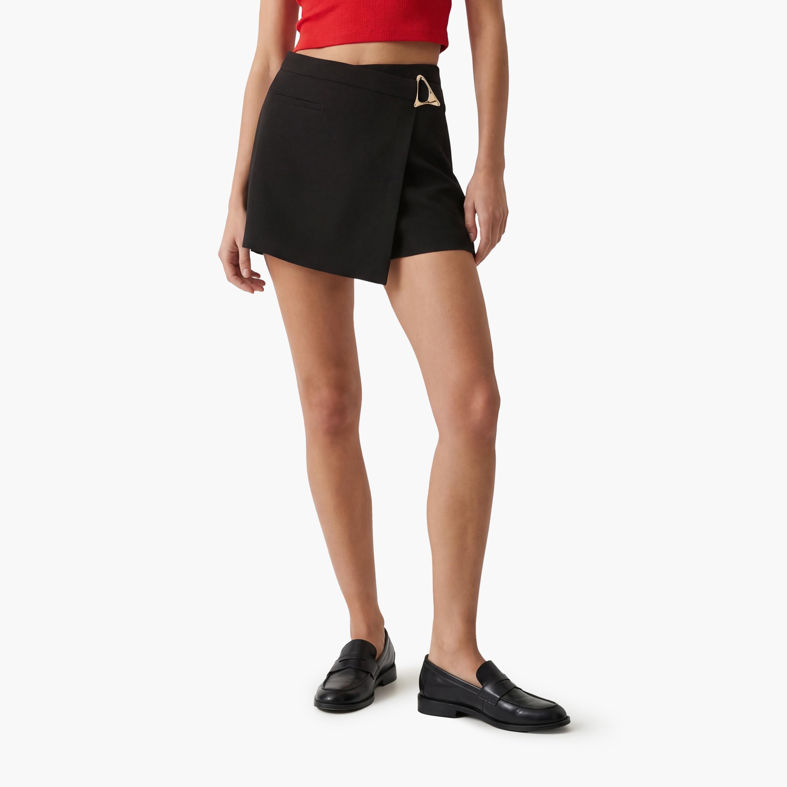 KOTON Wrap Women's Mini Skort-women-clothing-bottoms-skirts-image-1