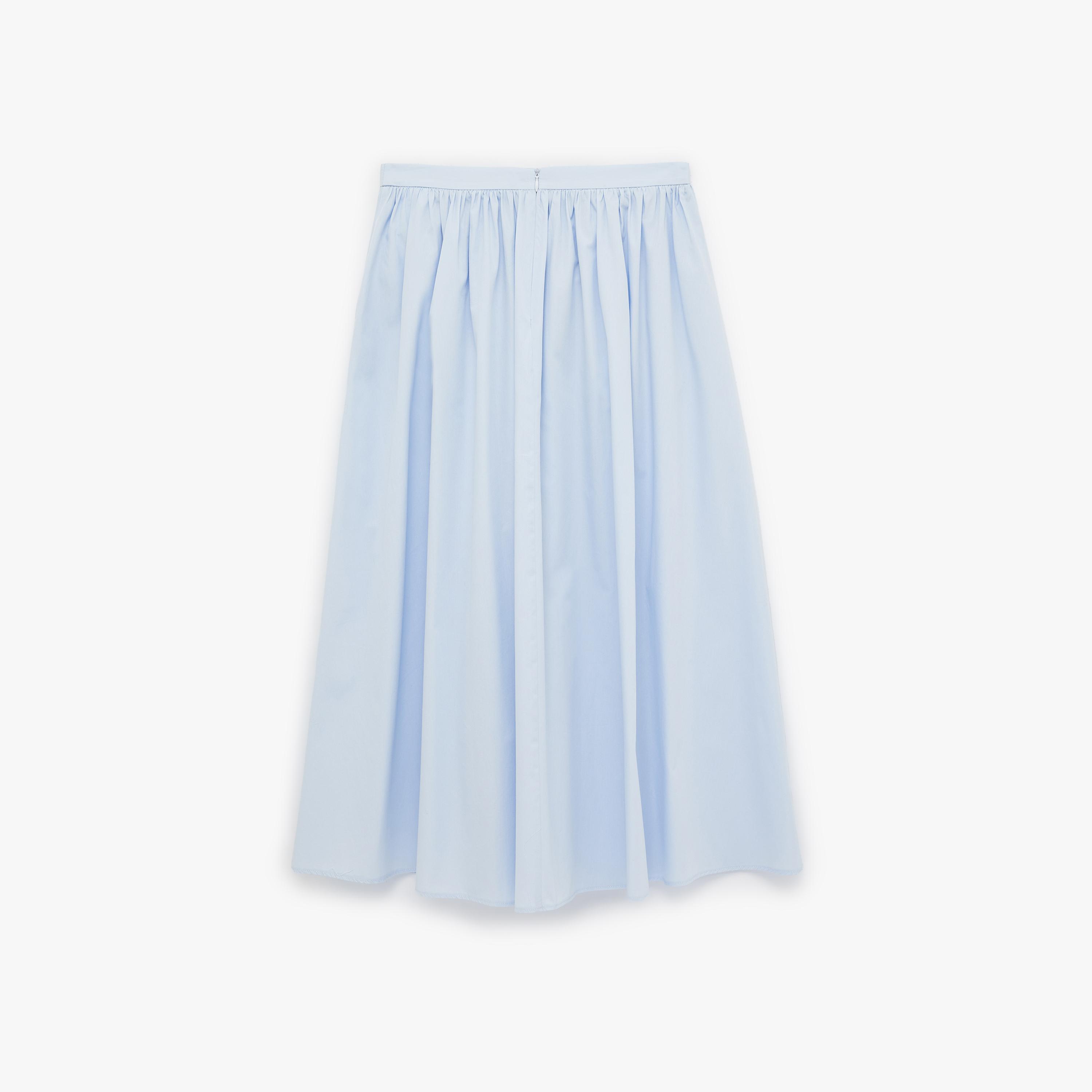 تنورة ميدي نسائية قصة "ايه-لاين" من القطن الأزرق الفاتح من كوتون-women-clothing-bottoms-skirts-image-4
