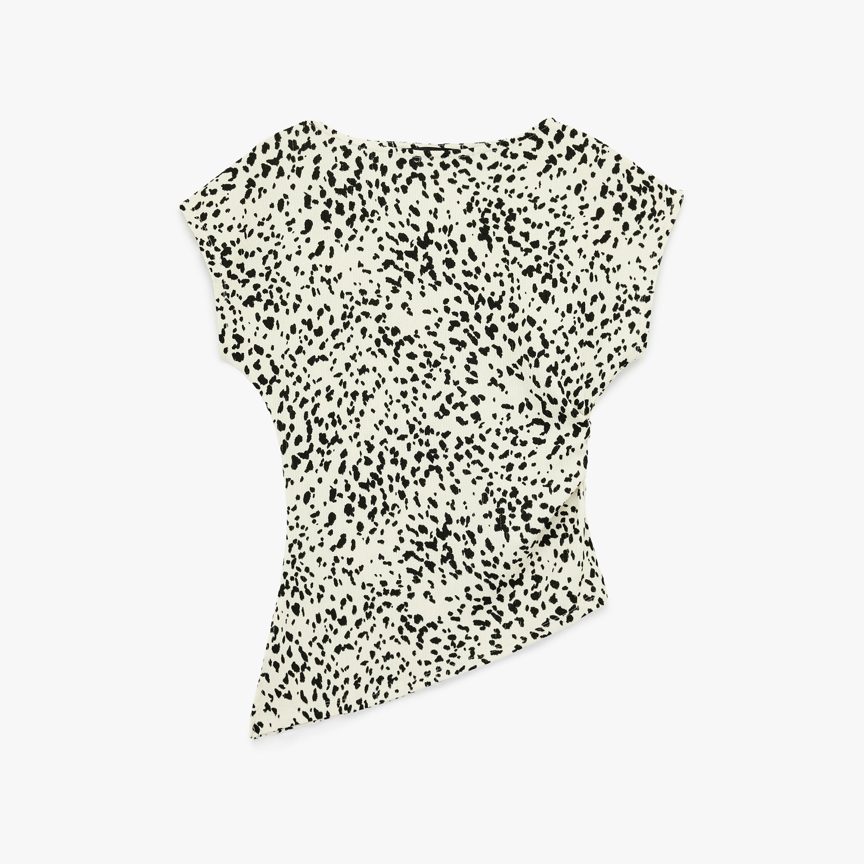 KOTON Dalmatian Print Women's Top-women-clothing-shirtsandblouses-blouses-image-3