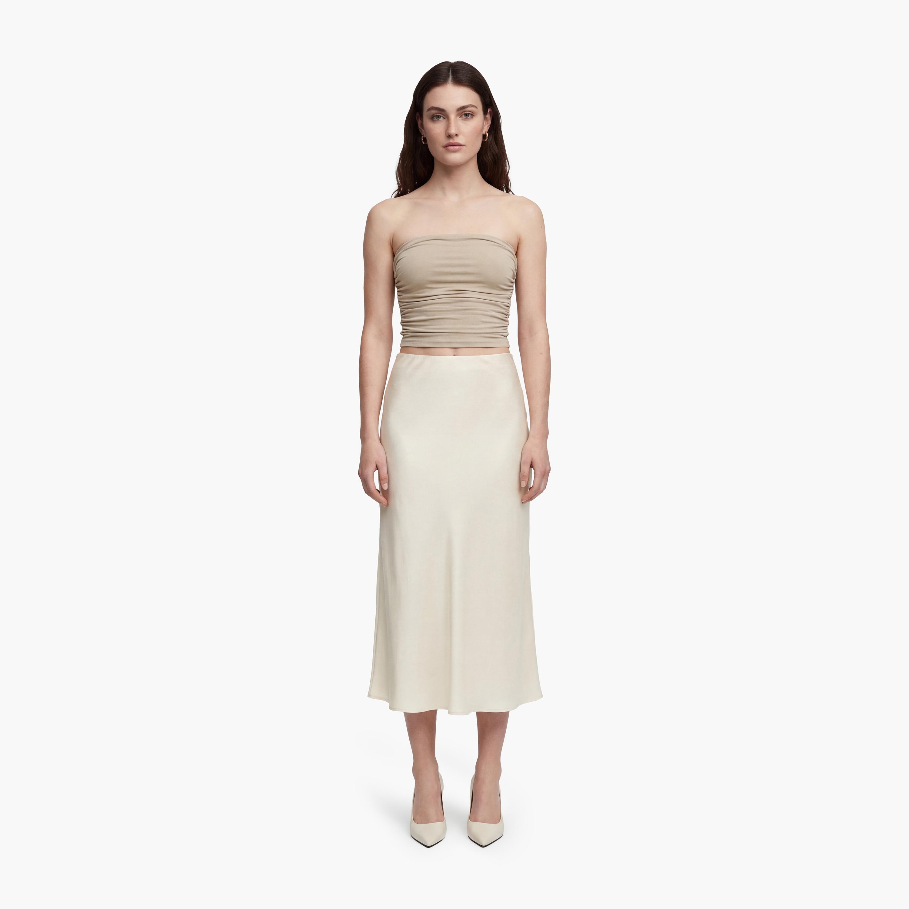 تنورة ميدي نسائية قصة مستقيمة من كوتون-women-clothing-bottoms-skirts-image-2