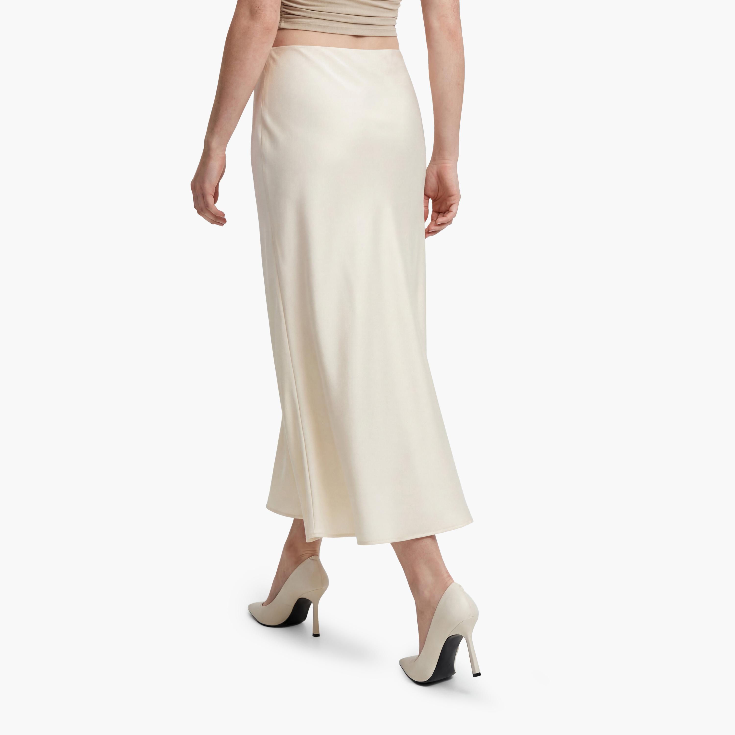 تنورة ميدي نسائية قصة مستقيمة من كوتون-women-clothing-bottoms-skirts-image-4