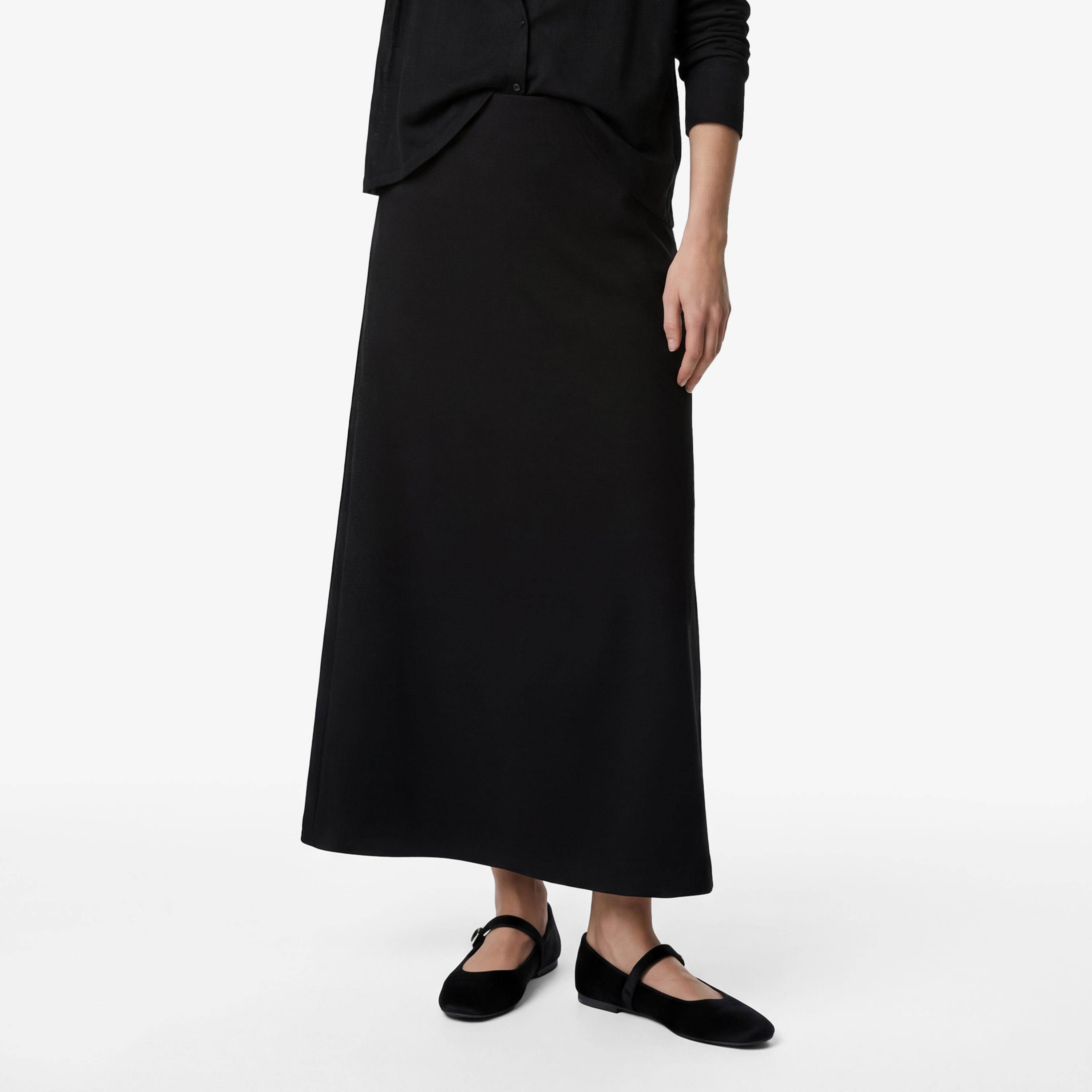 تنورة ماكسي نسائية قصة "ايه-لاين" من كوتون-women-clothing-bottoms-skirts-image-1