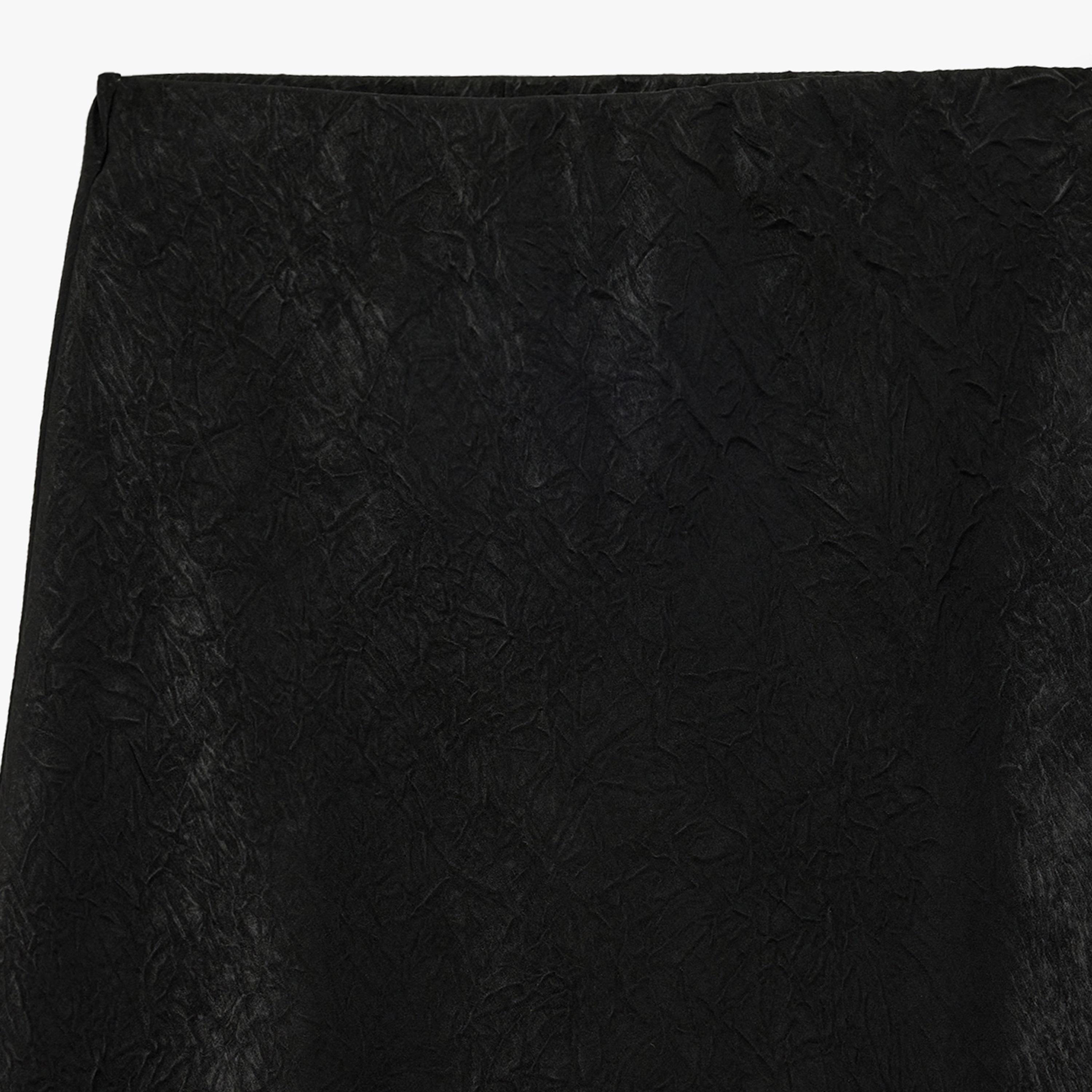 KOTON Crinkled A-Line Women's Midi Skirt-women-clothing-bottoms-skirts-image-5