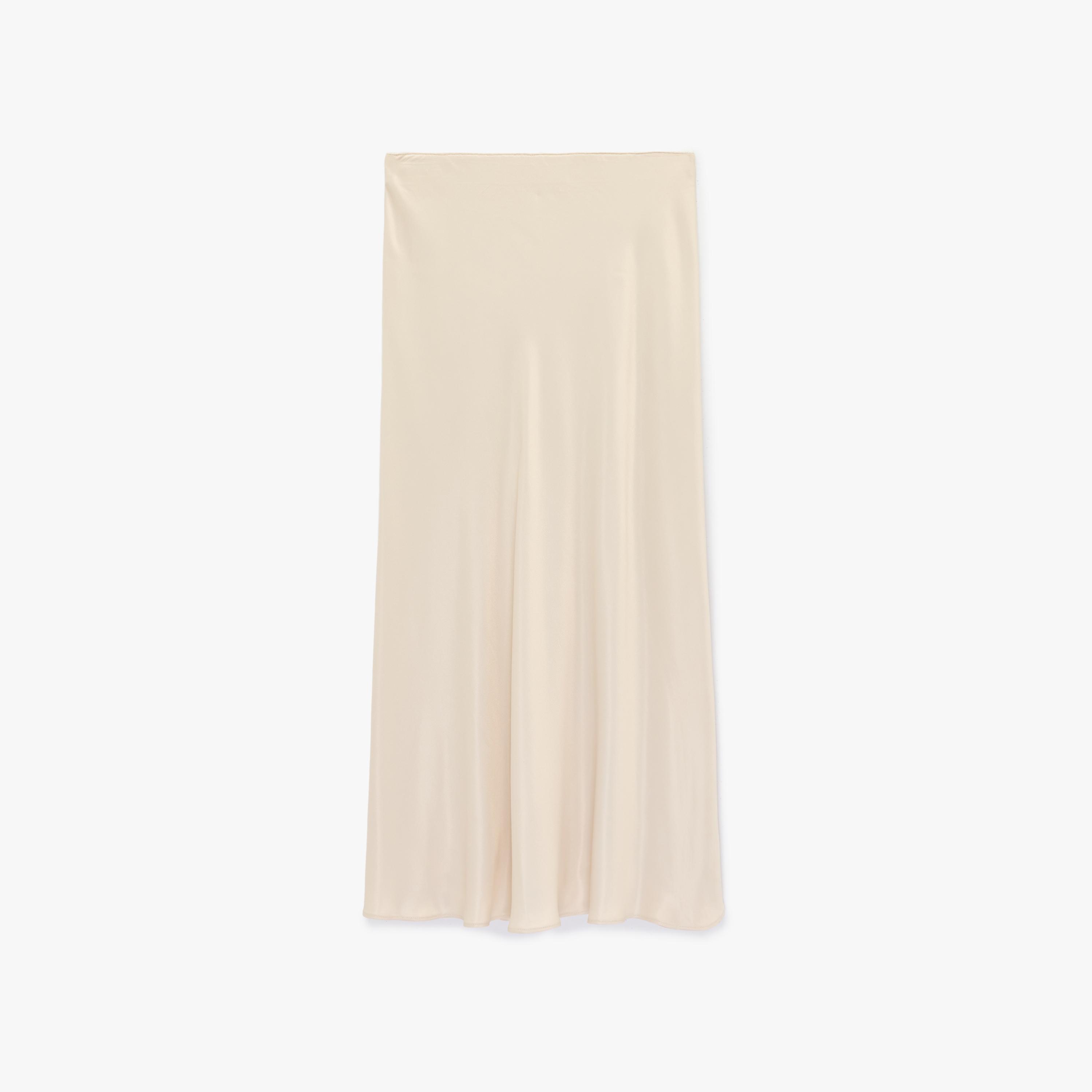 تنورة ماكسي نسائية قصة "ايه-لاين" بلون بيج من كوتون-women-clothing-bottoms-skirts-image-5