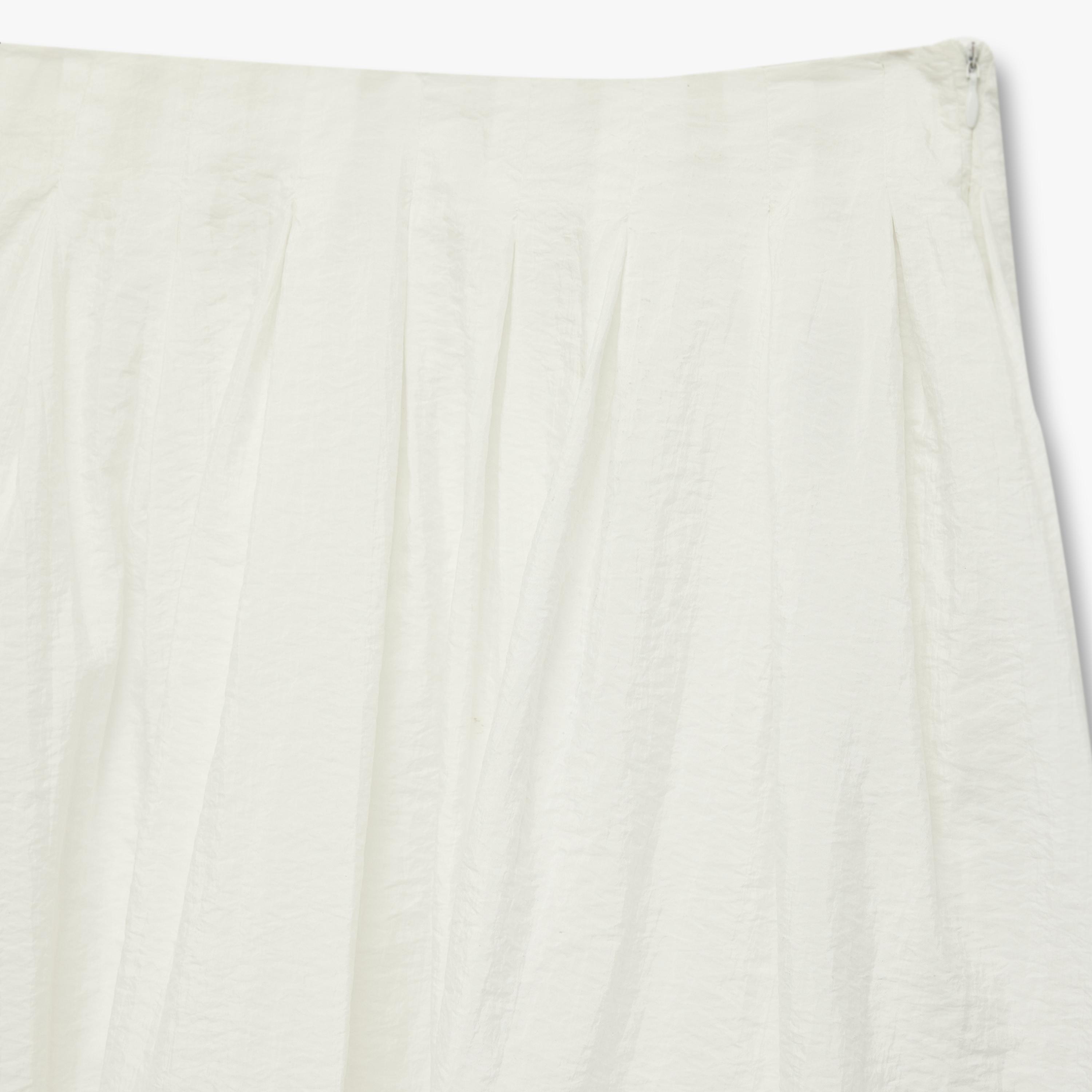 تنورة ماكسي نسائية قصة "ايه-لاين" بلون أبيض من كوتون-women-clothing-bottoms-skirts-image-5