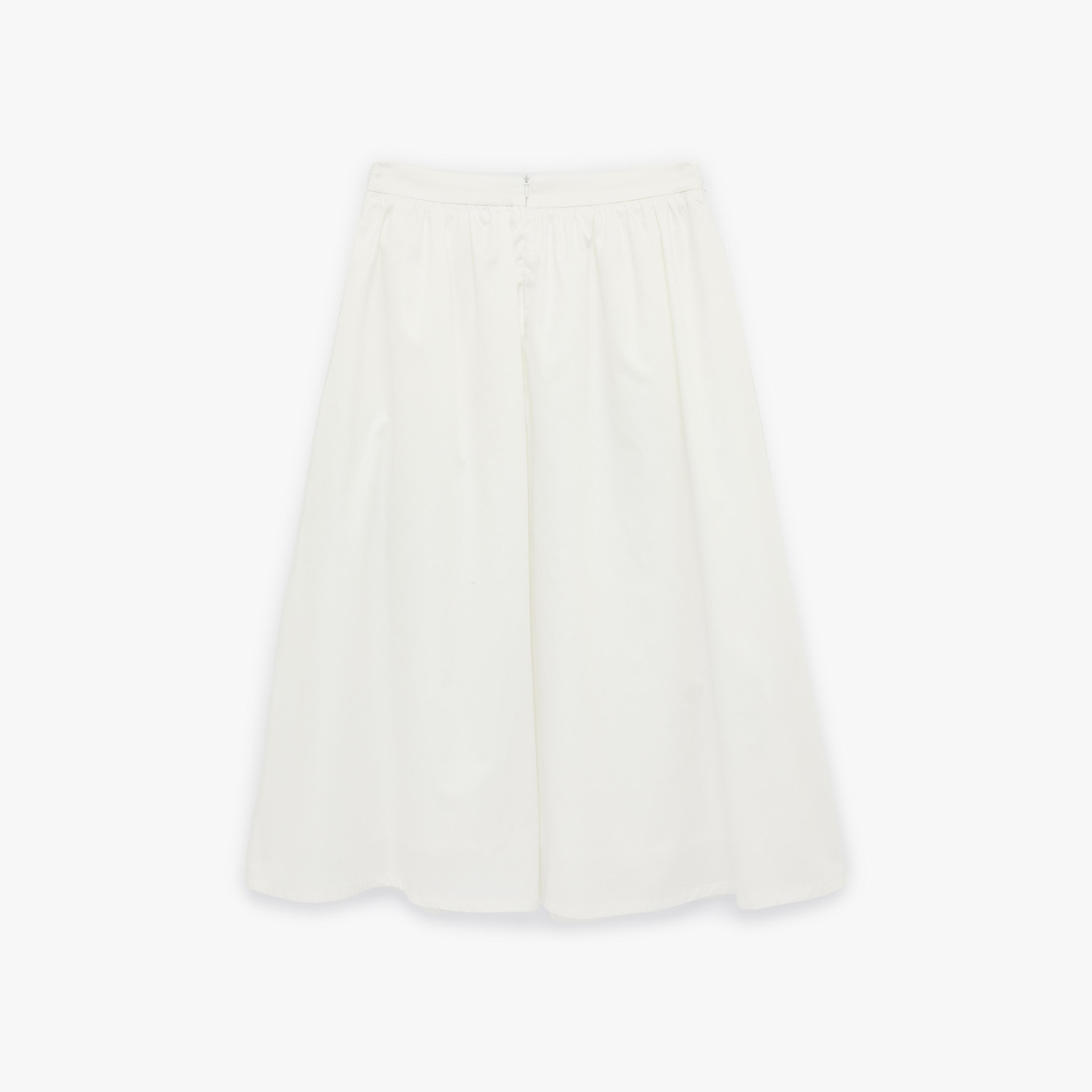 تنورة ماكسي نسائية قصة "ايه-لاين" بتطريز زهور بيضاء من كوتون-women-clothing-bottoms-skirts-image-4