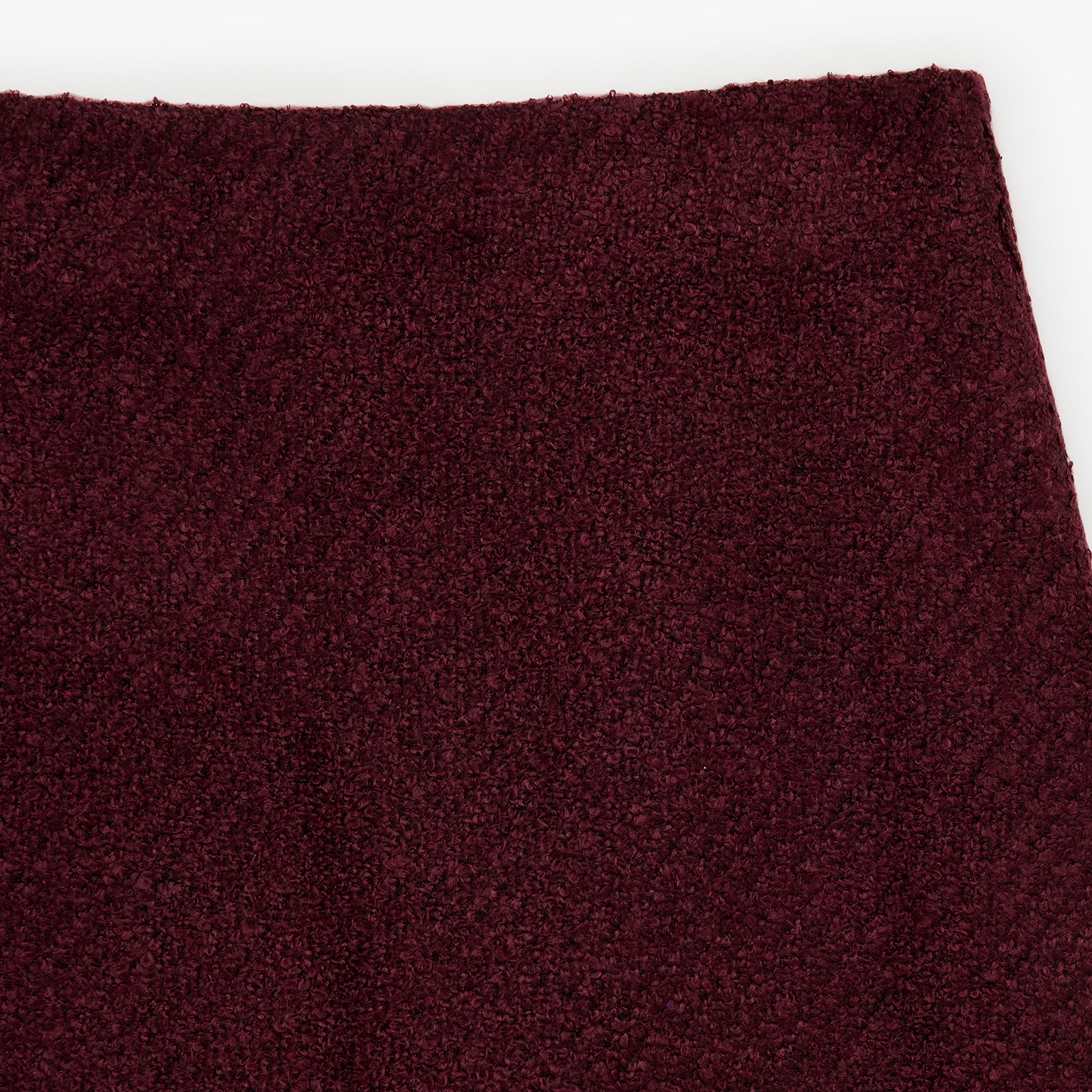 تنورة ميني نسائية قصة مستقيمة من قماش التويد العنابي من كوتون-women-clothing-bottoms-skirts-image-6