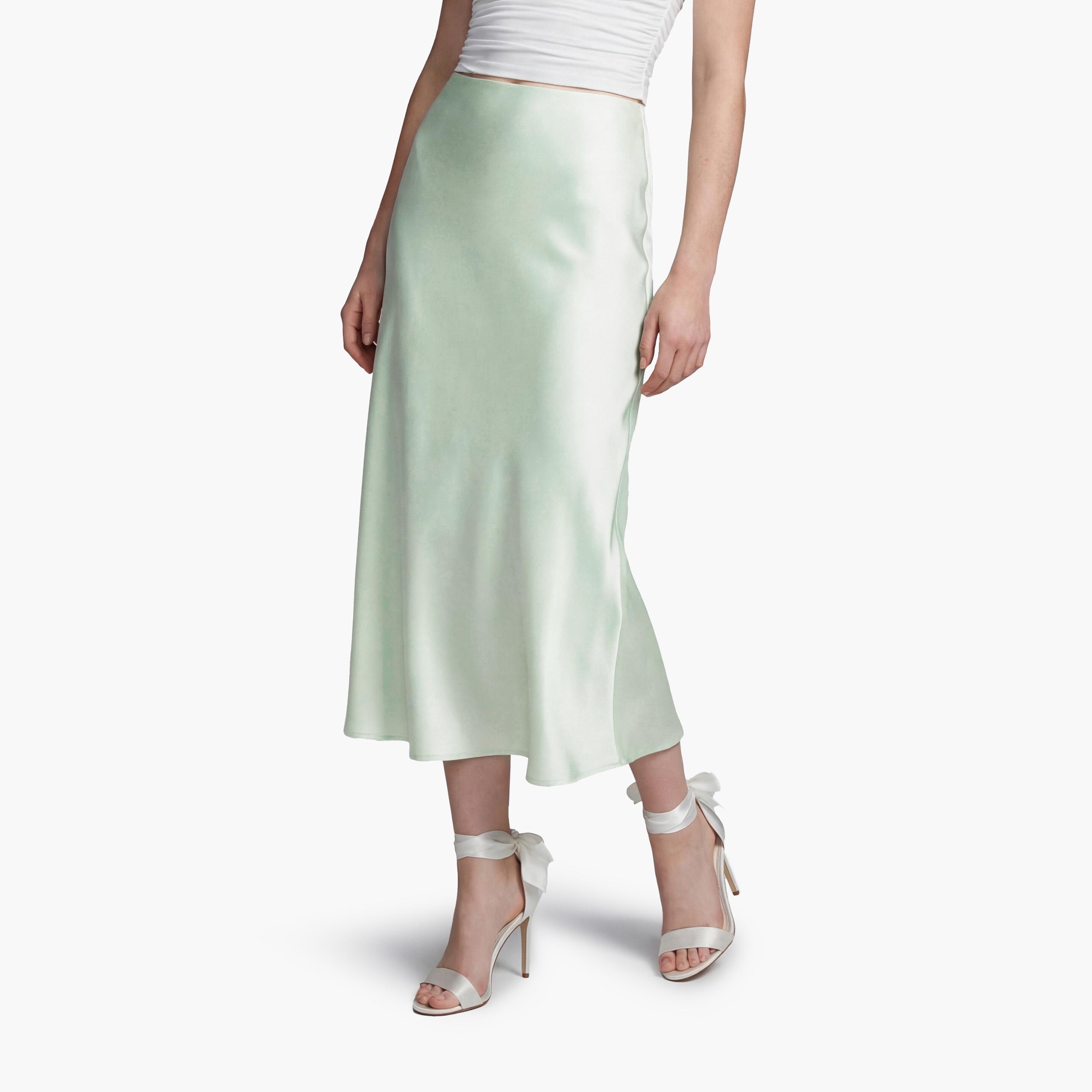 تنورة ميدي نسائية قصة "ايه-لاين" من كوتون-women-clothing-bottoms-skirts-image-1