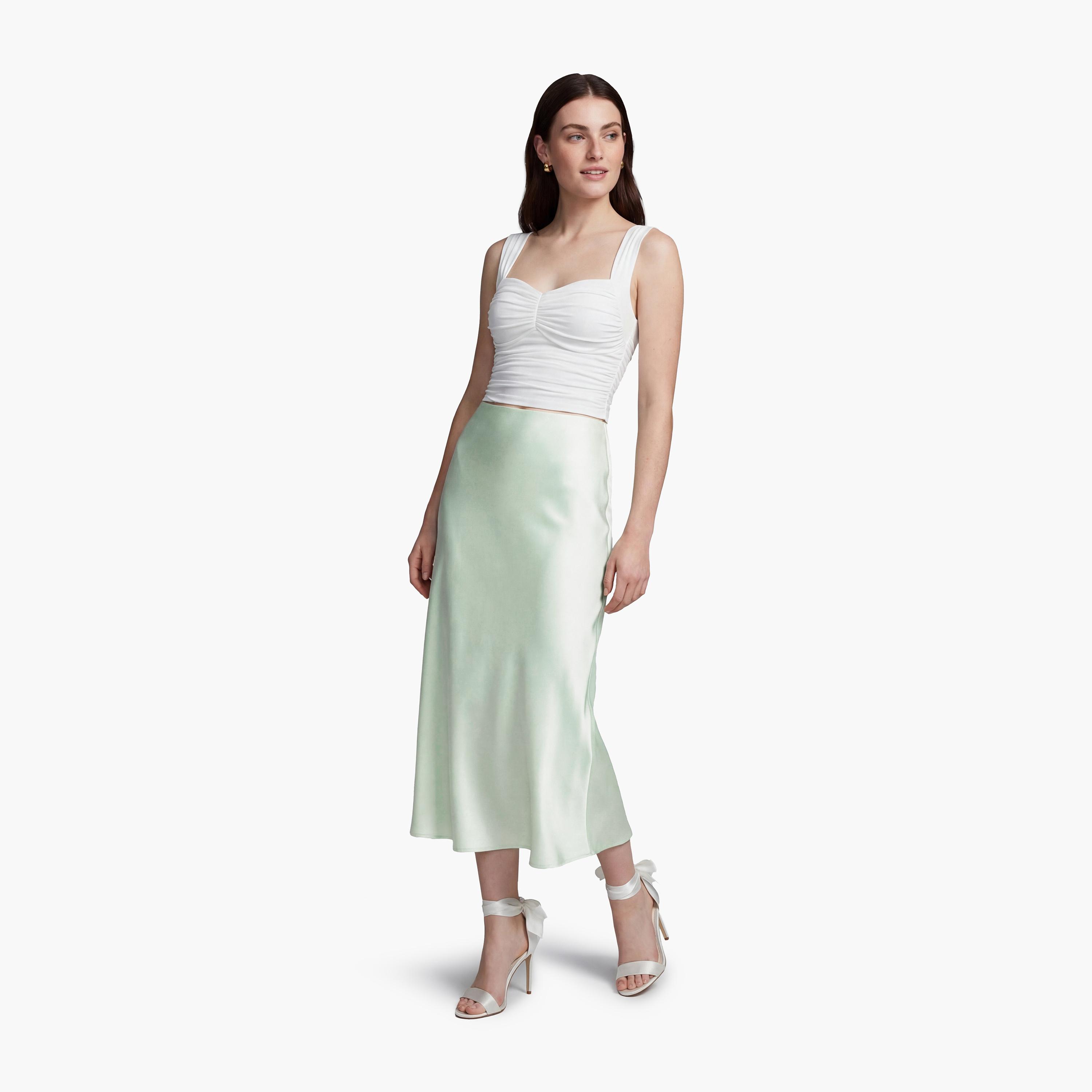 تنورة ميدي نسائية قصة "ايه-لاين" من كوتون-women-clothing-bottoms-skirts-image-2