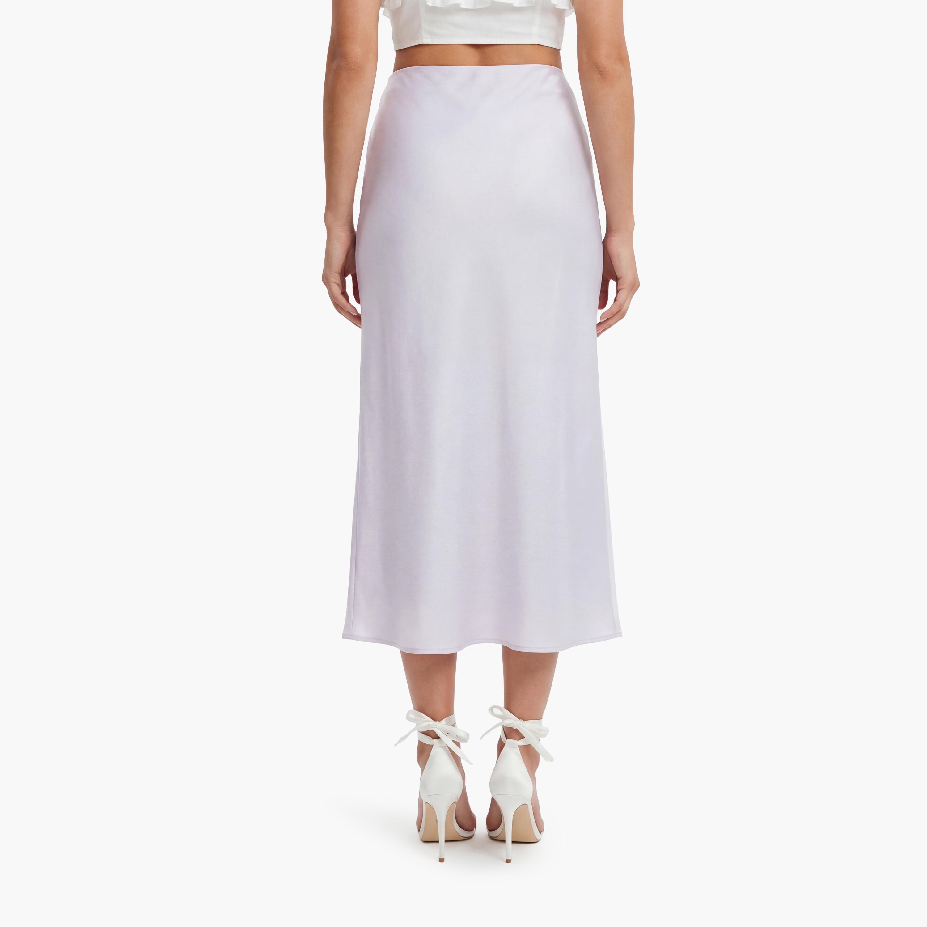 تنورة ميدي نسائية قصة "ايه-لاين" من كوتون-women-clothing-bottoms-skirts-image-4